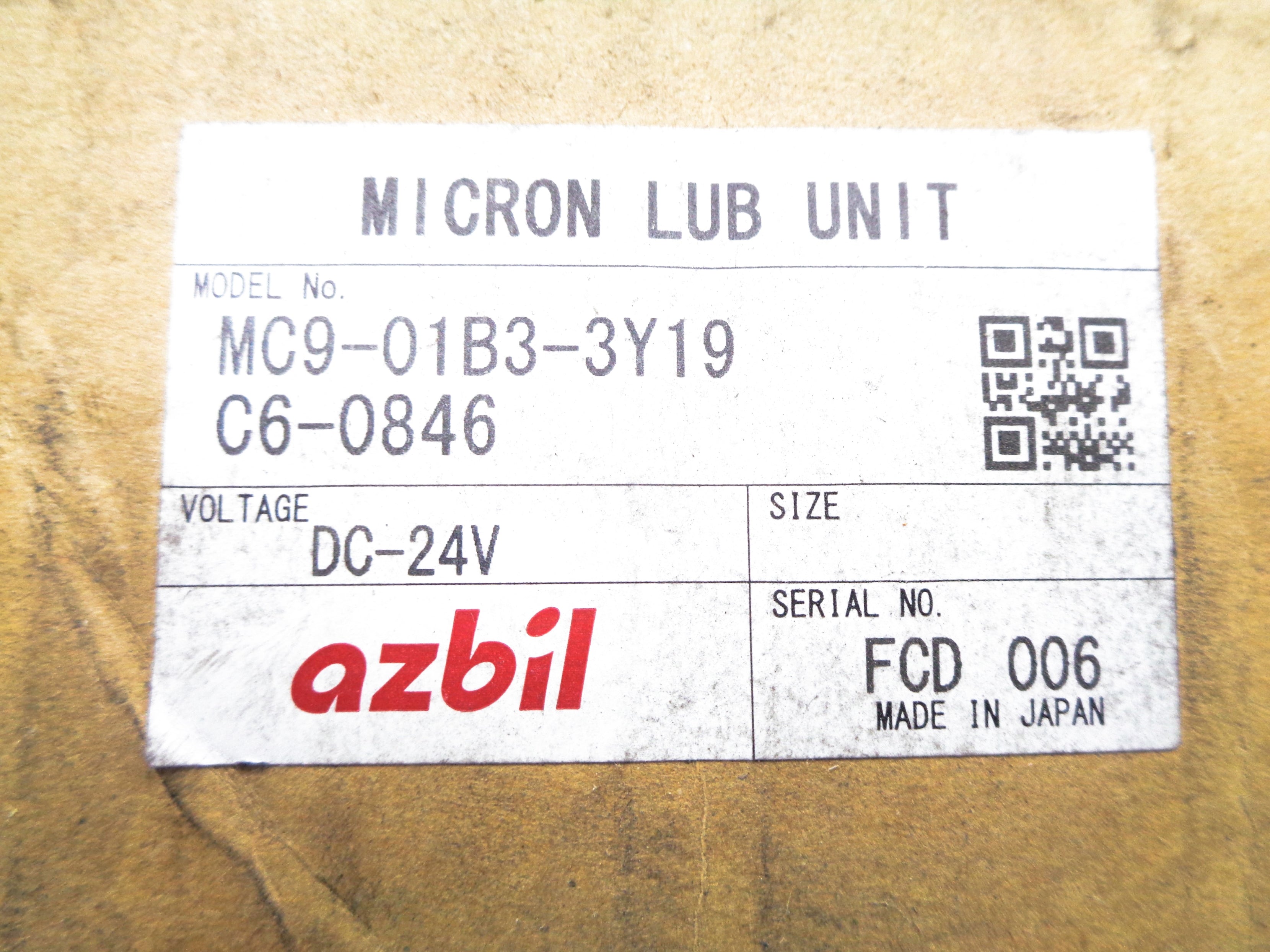 AZBIL MC9-01B3-3Y19-C6-0846 NSMP