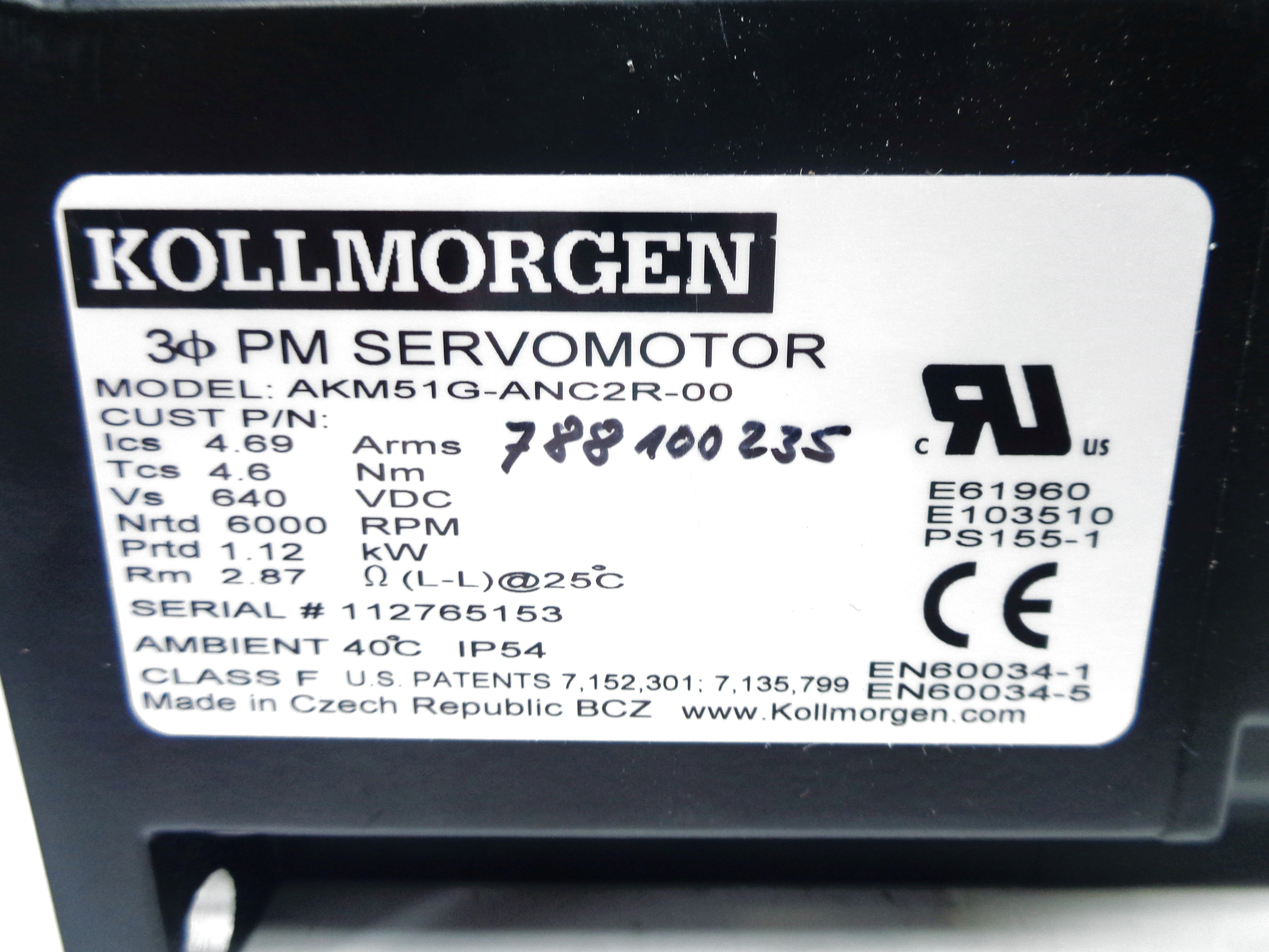 KOLLMORGEN AKM51G-ANC2R-00 NSNP