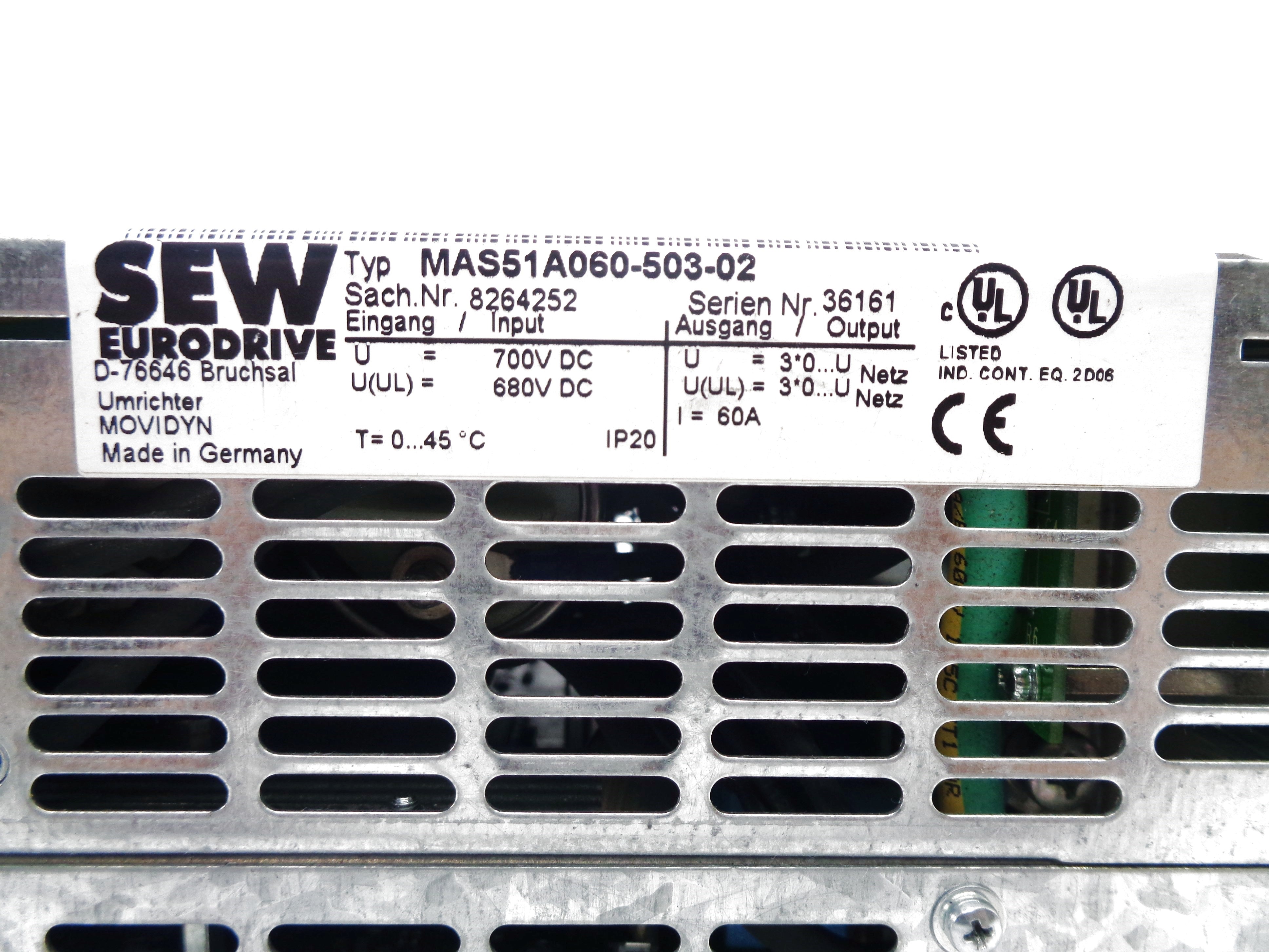 SEW EURODRIVE MAS51A060-503-02 NSNP