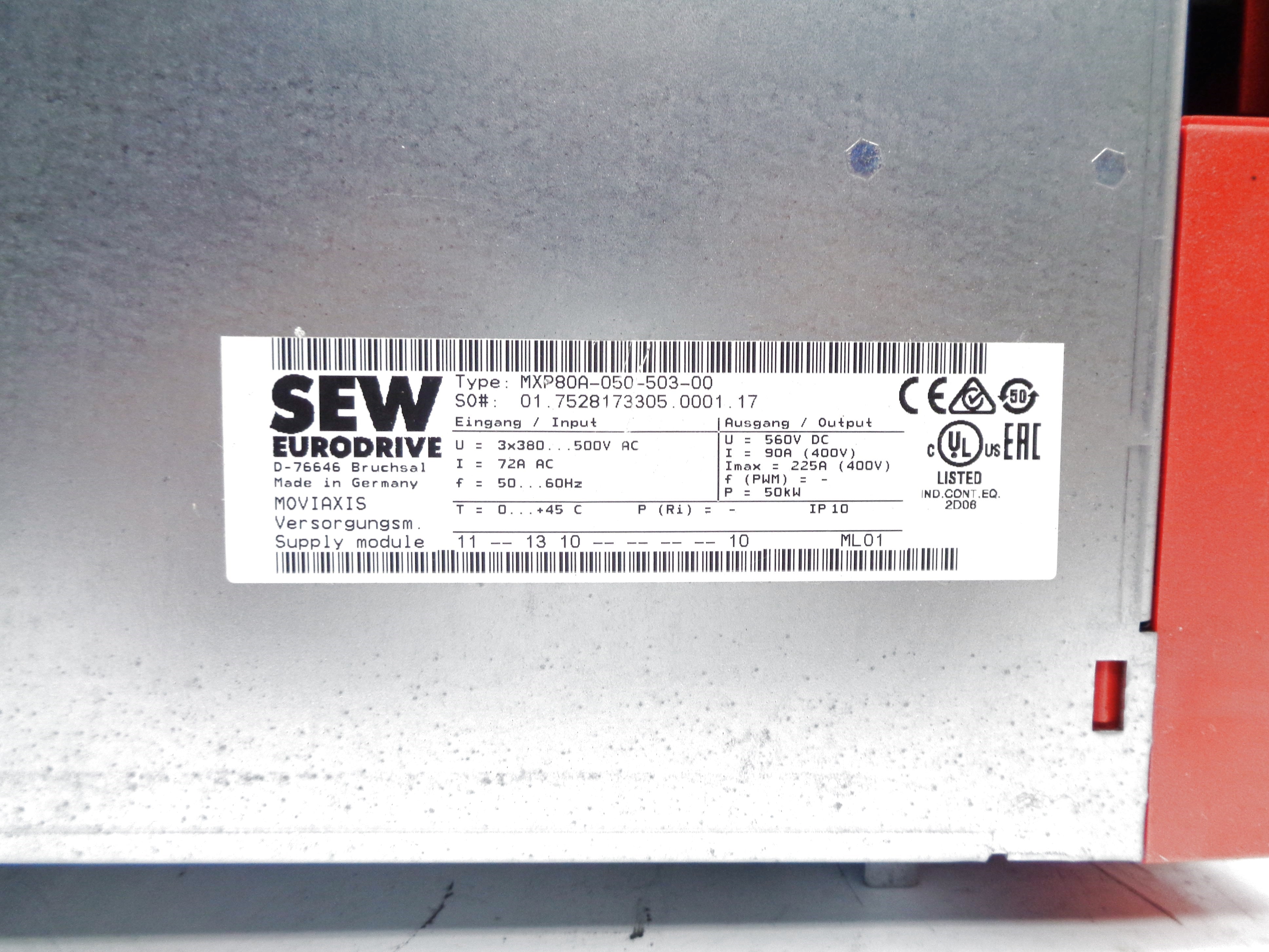 SEW EURODRIVE MXP80A-050-503-00 NSMP