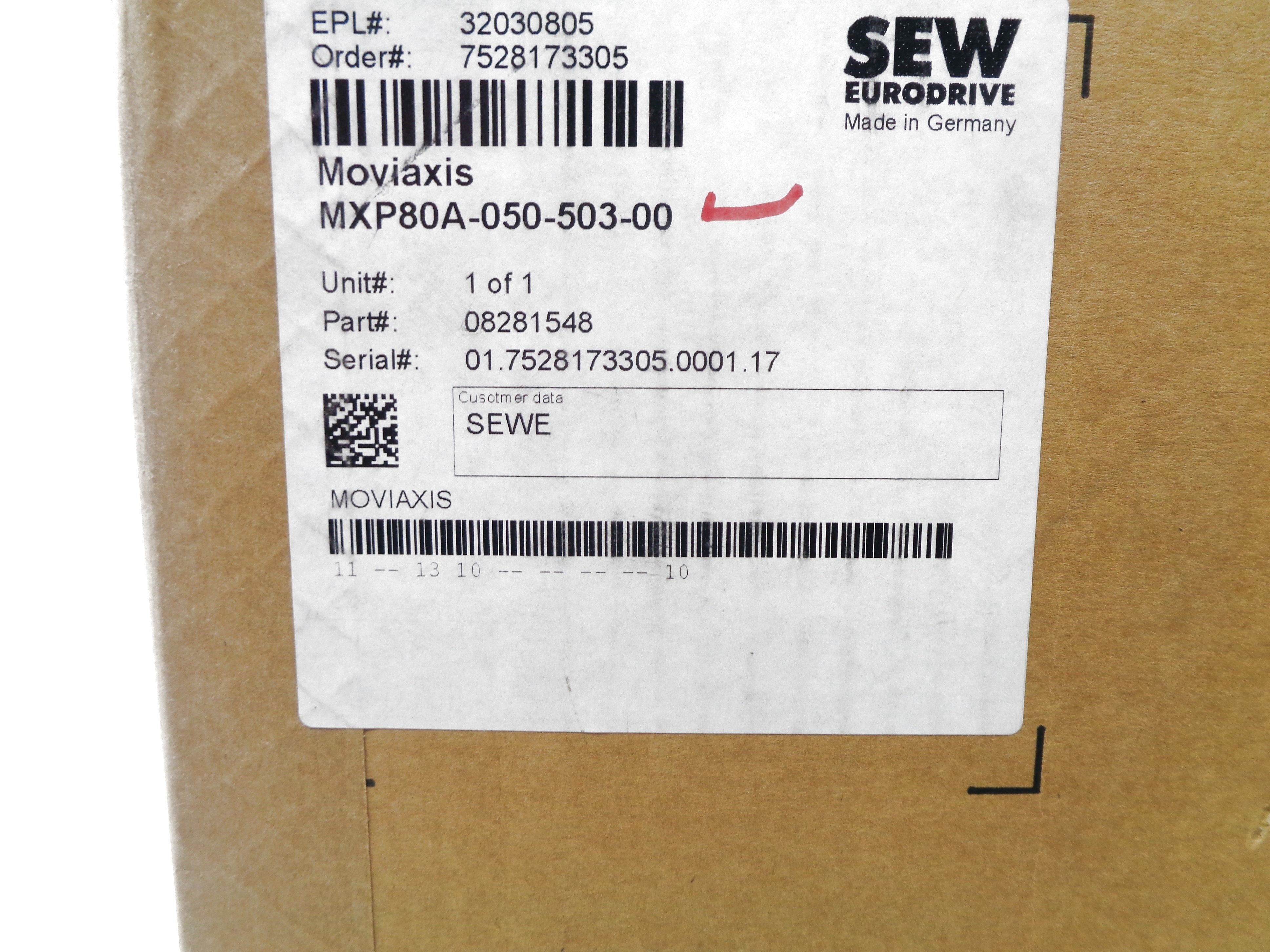 SEW EURODRIVE MXP80A-050-503-00 NSMP