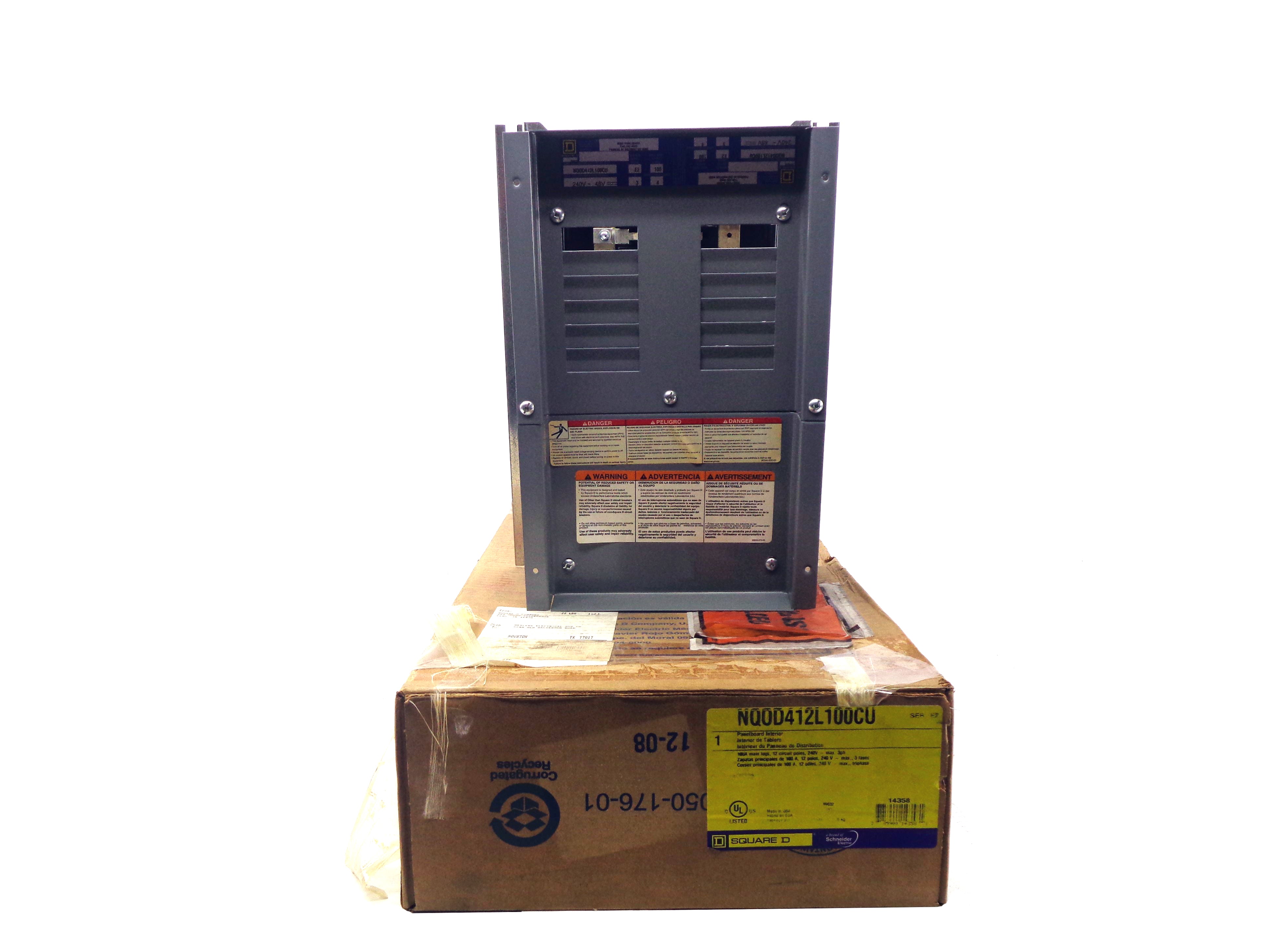 SQUARE D NQOD412L100CU SER. E2 240V 100A NSMP
