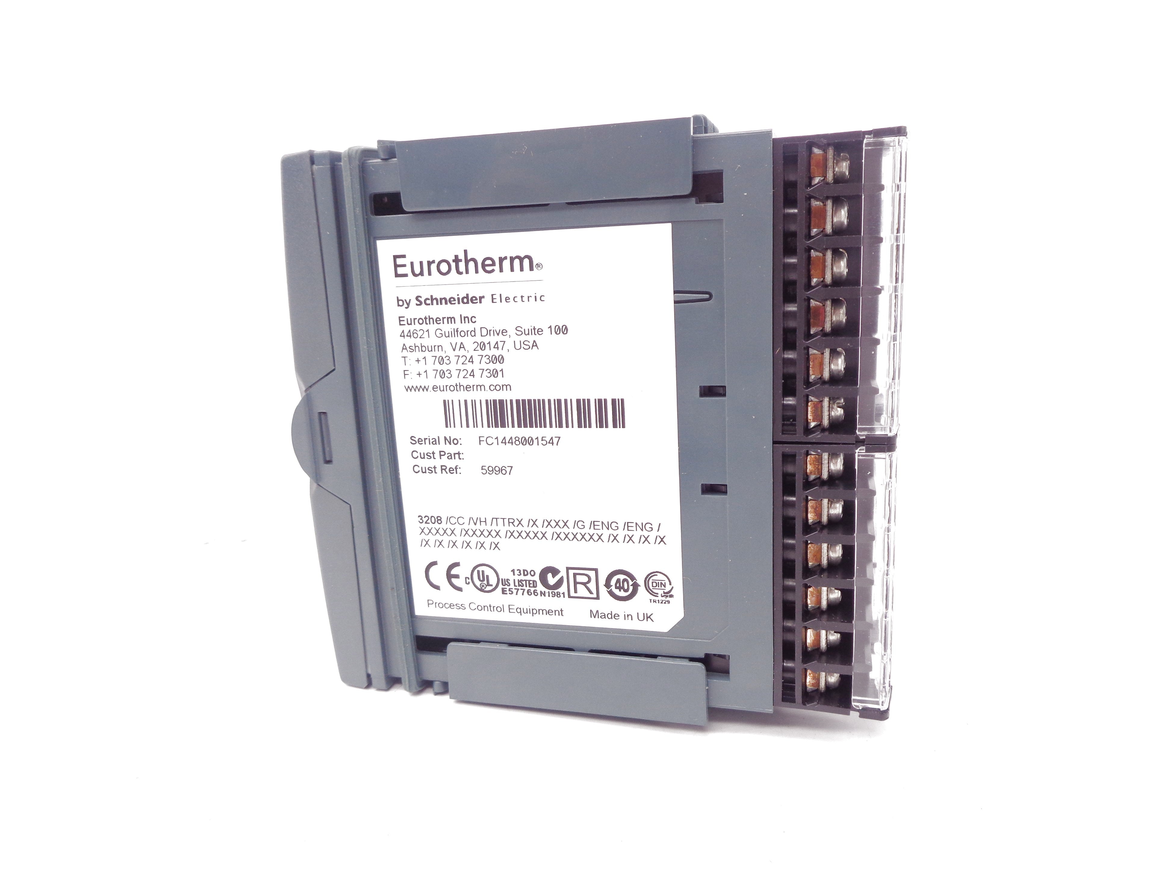 EUROTHERM 3208/CC/VH/TTRX/X/XXX/G/ENG NSMP