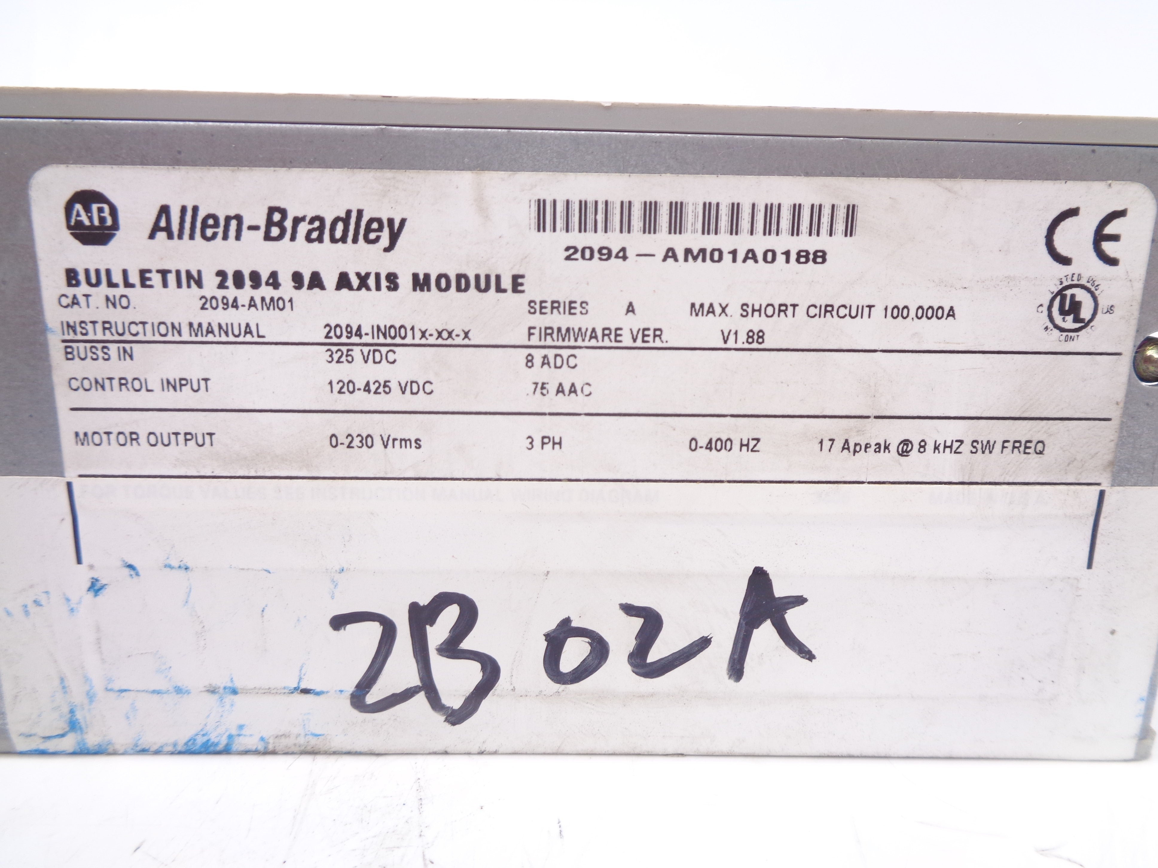 INDUSTRIAL SPARE PART 2094-AM01 SER. A F/W V1.88 UNMP