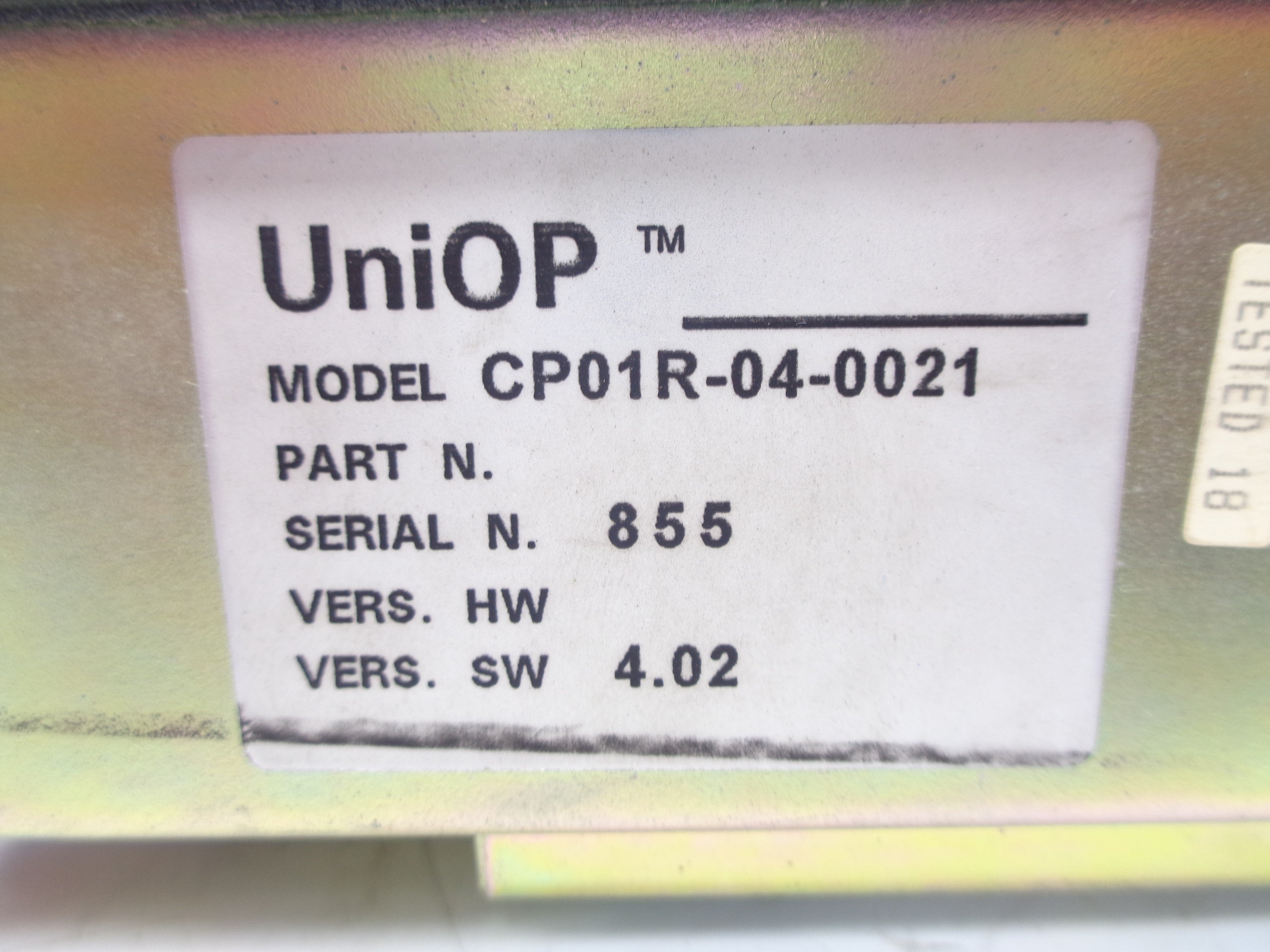 UNIOP CP01R-04-0021 UNMP