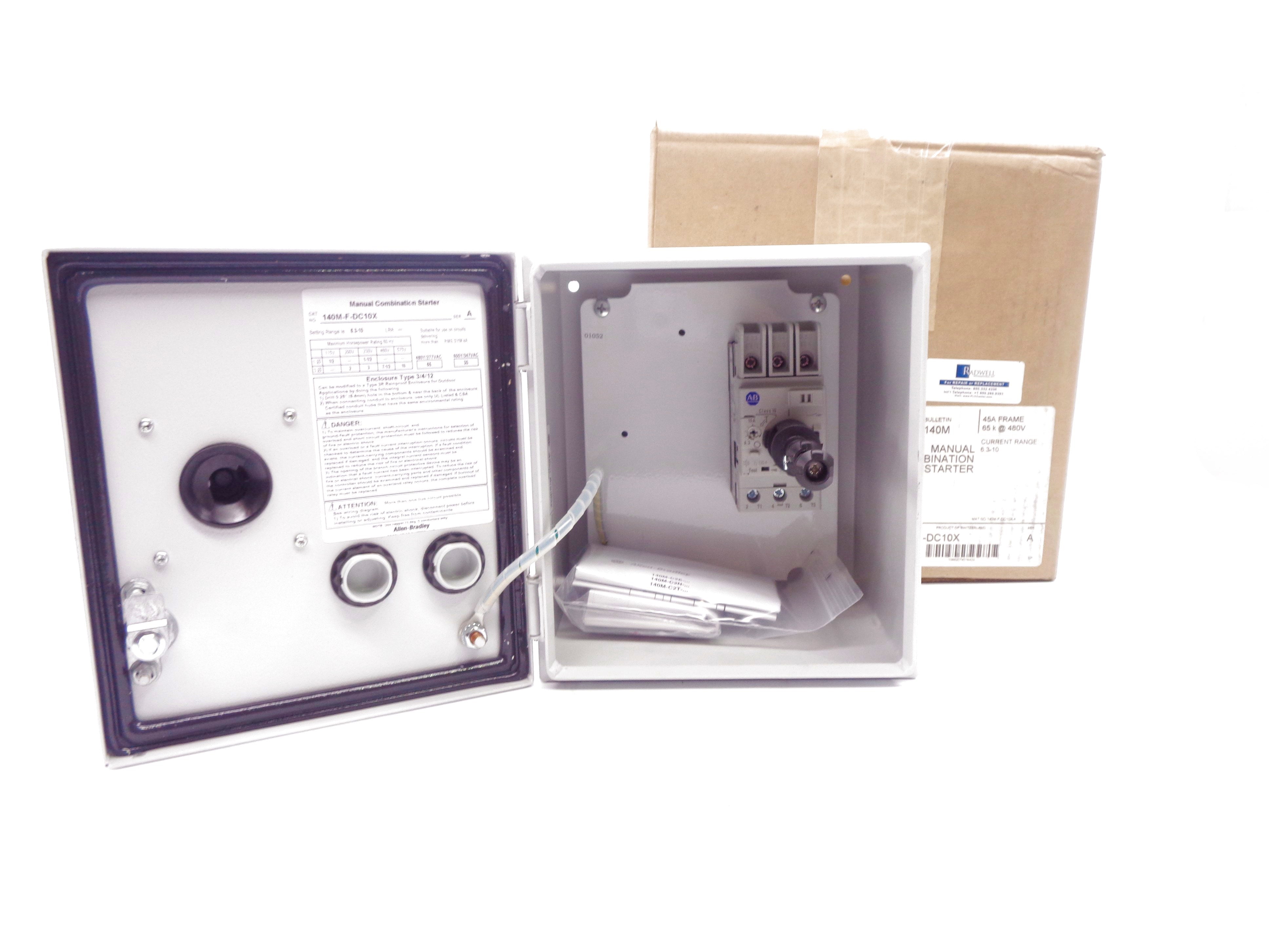 ALLEN BRADLEY 140M-F-DC10X SER. A (BR/WH) NSMP