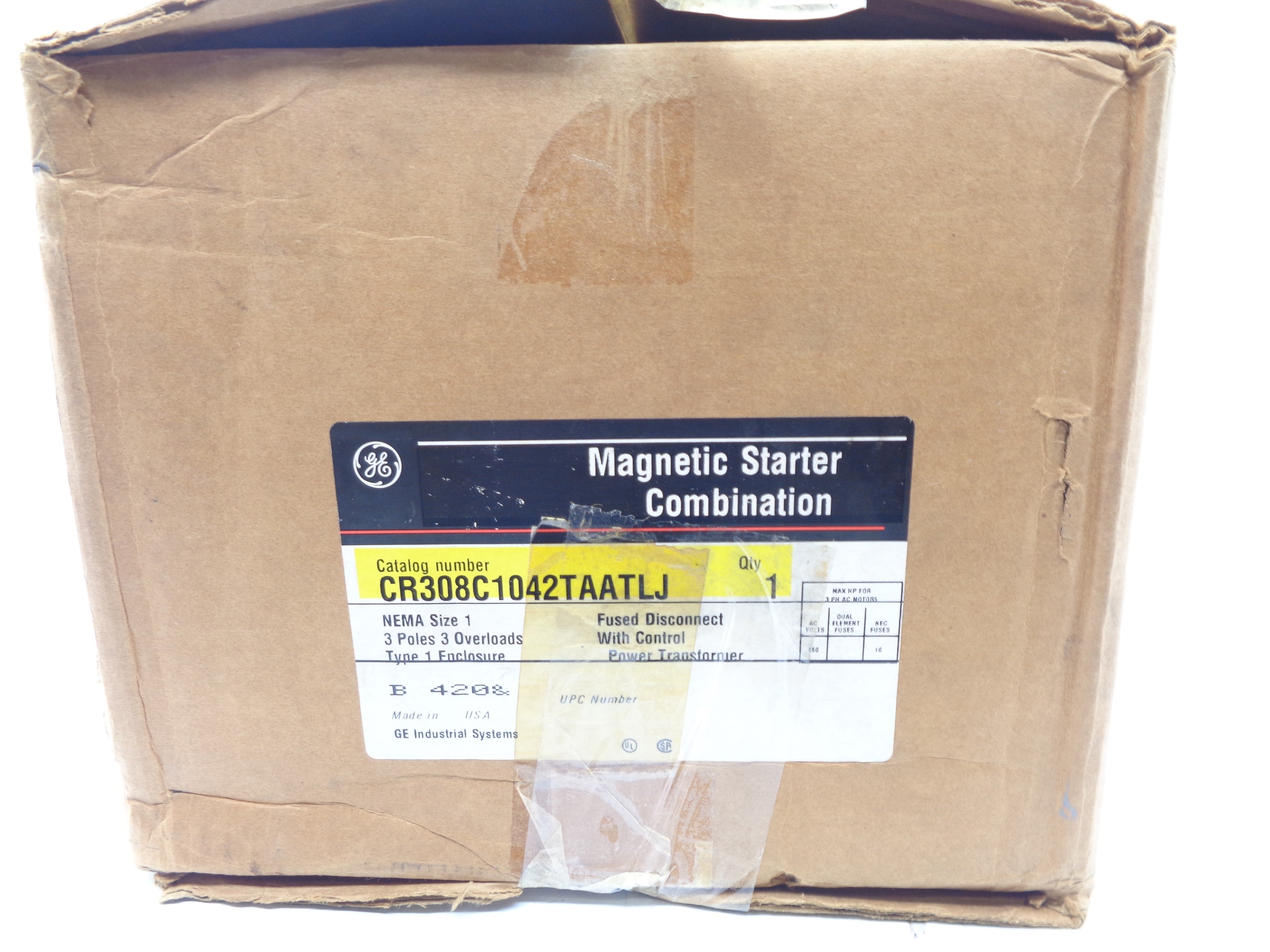 GENERAL ELECTRIC CR308C1042TAATLJ NSMP