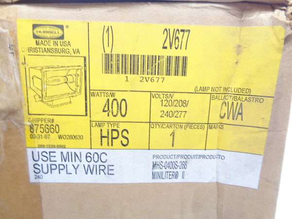 HUBBELL 2V677 NSMP
