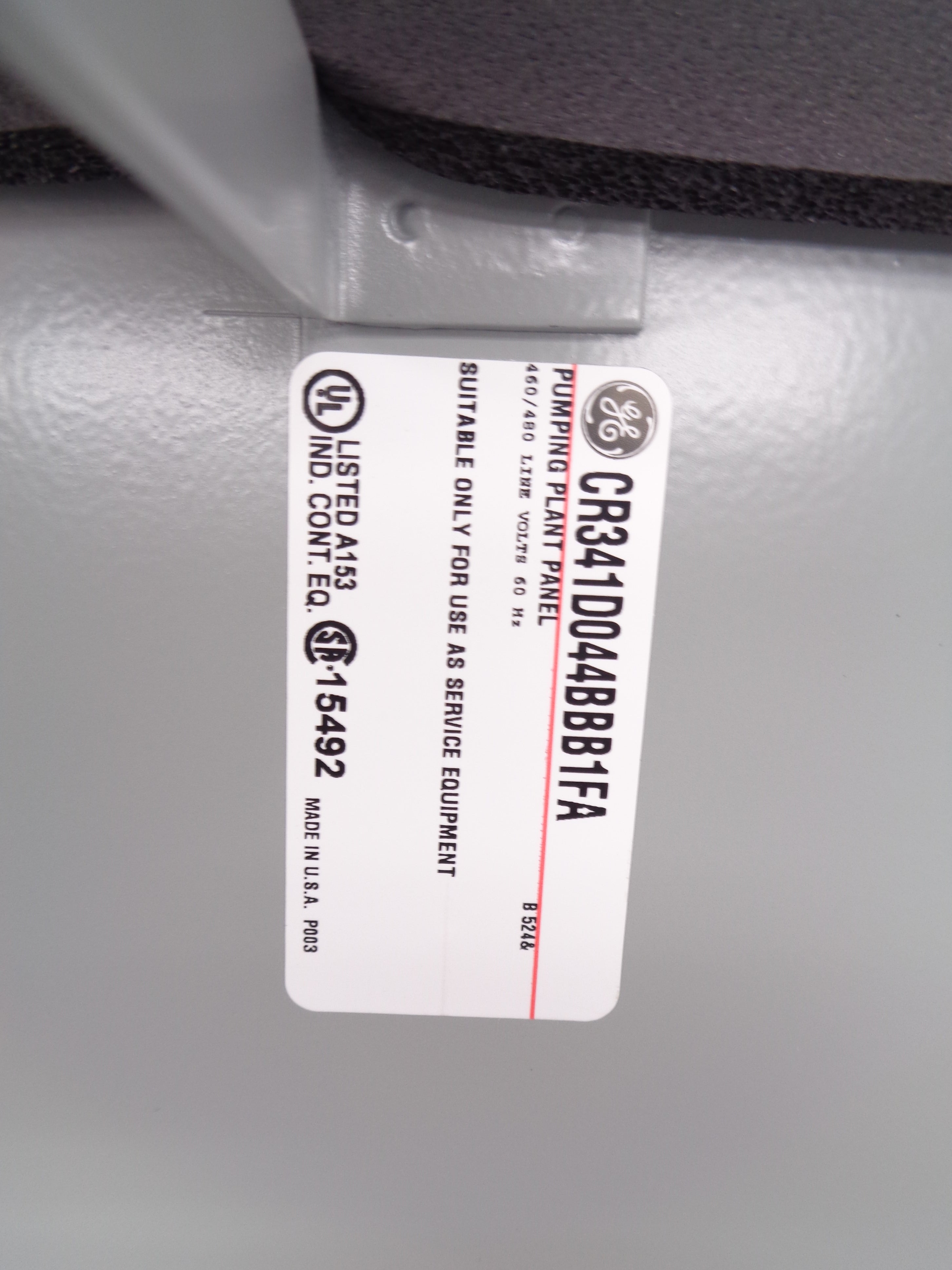 GENERAL ELECTRIC CR341D044BBB1FA NSNP