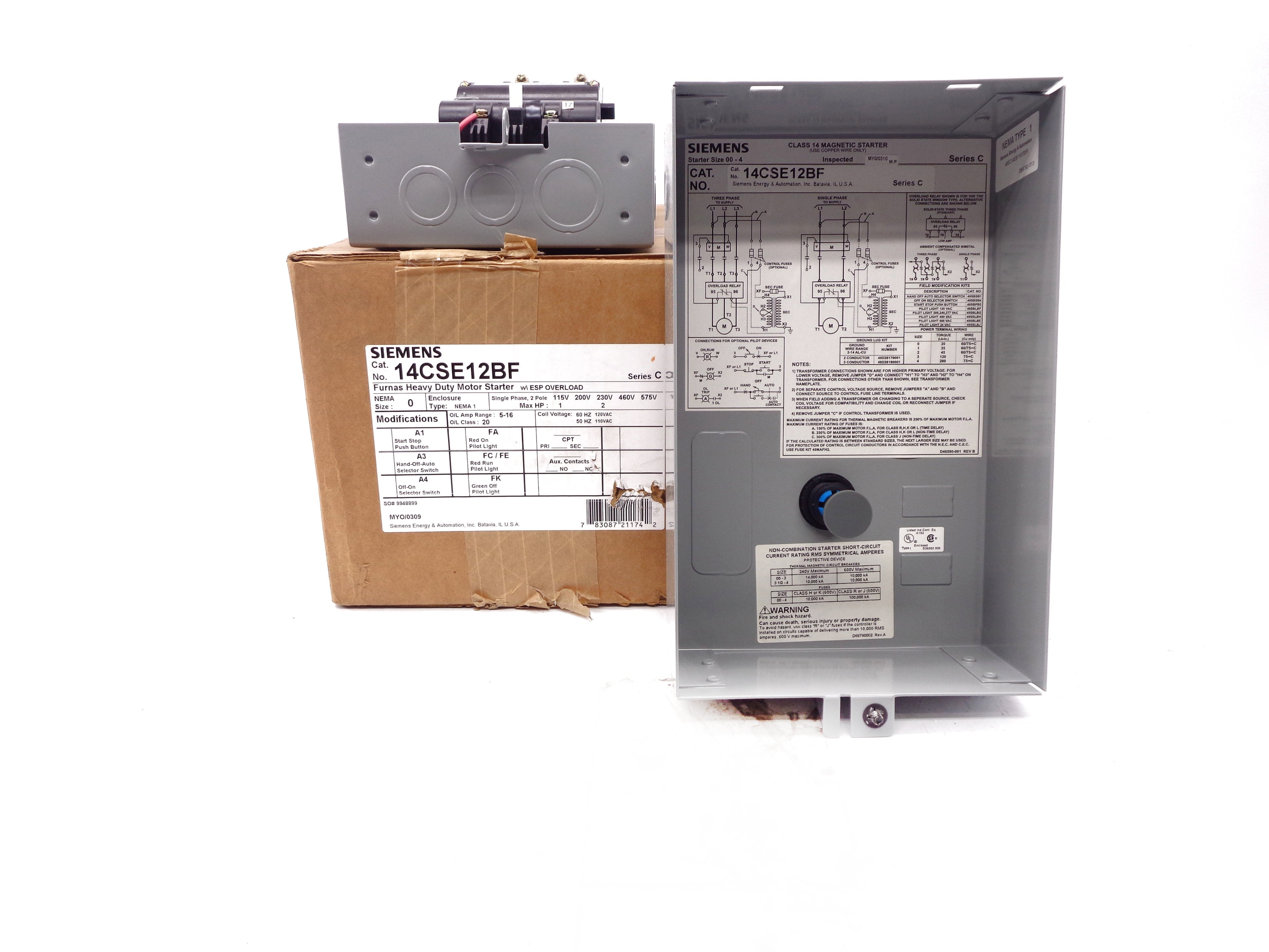 SIEMENS 14CSE12BF SER. C NSMP