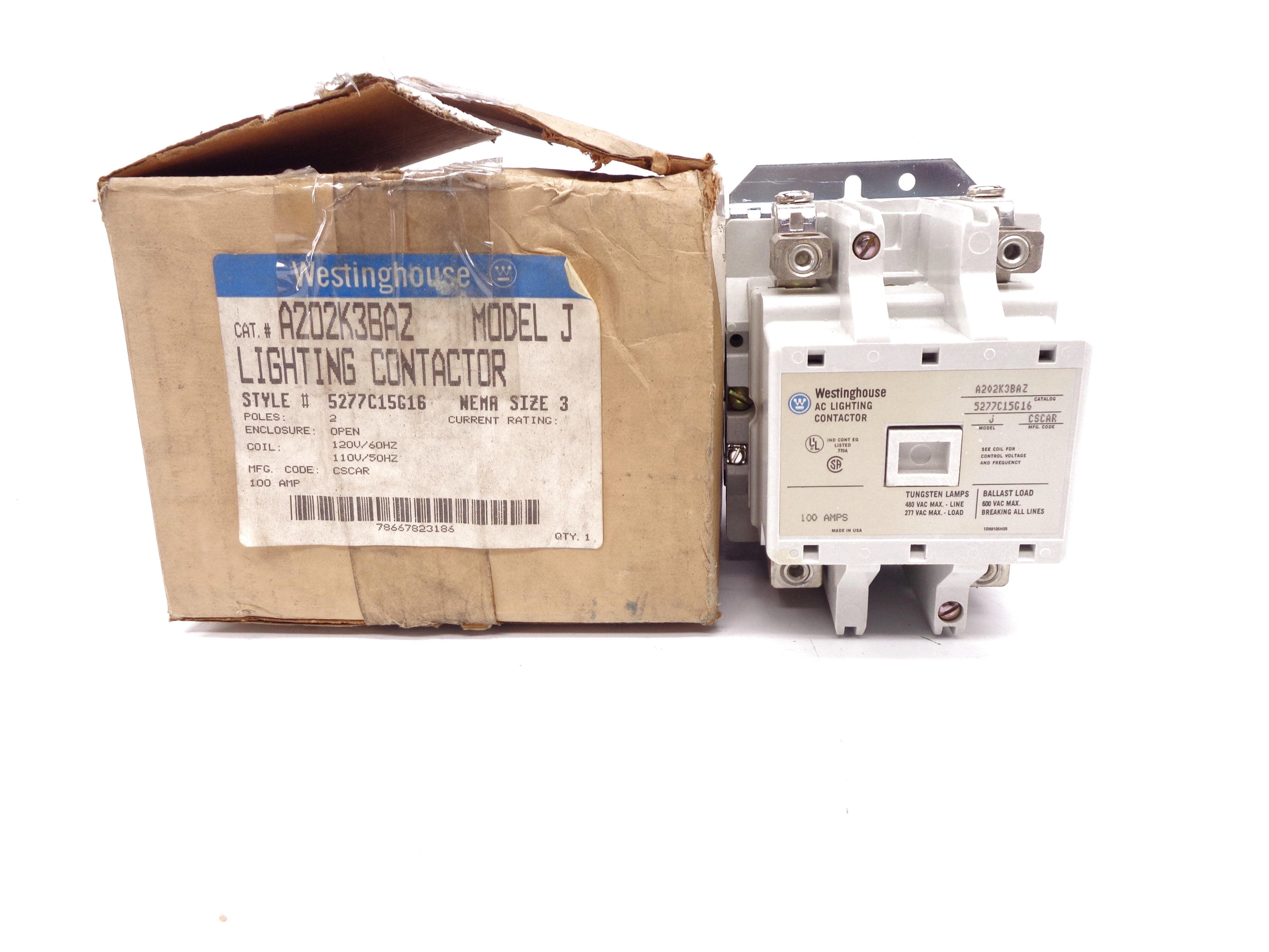 WESTINGHOUSE A202K3BAZ 120V NSMP
