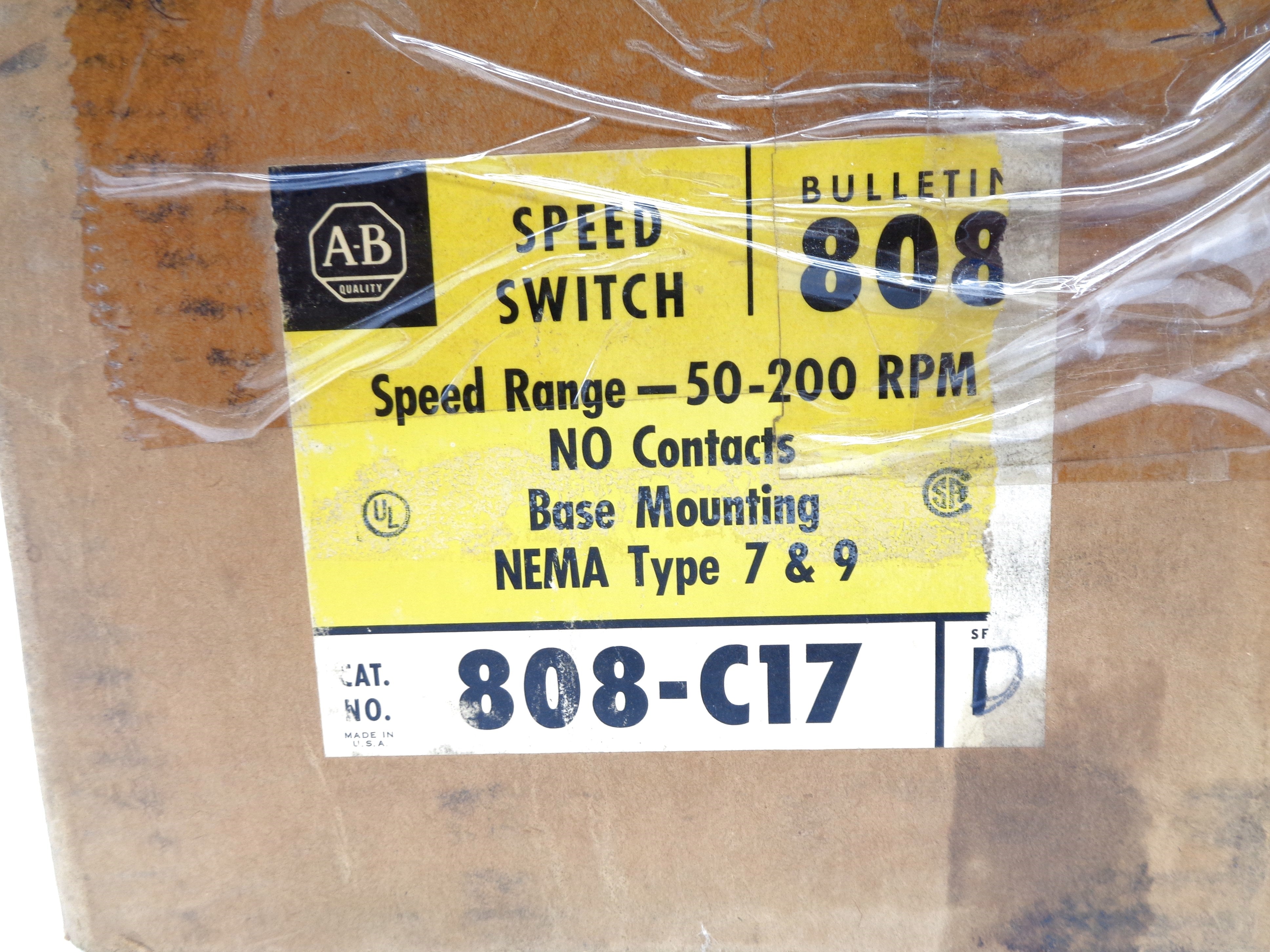 INDUSTRIAL SPARE PART 808-C17 SER. D (BR/YL) NSMP