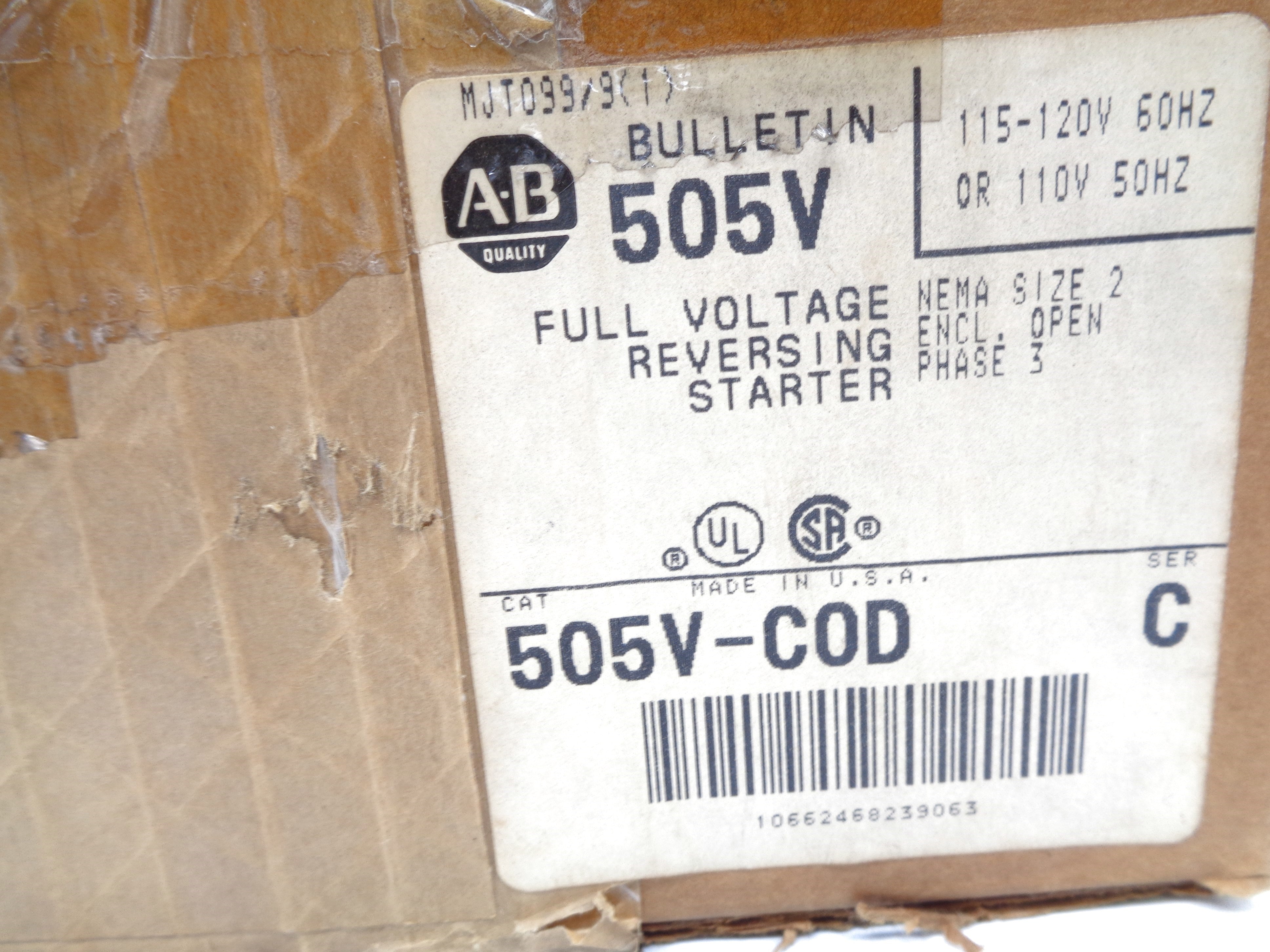 INDUSTRIAL SPARE PART 505V-COD SER. C (BR/WH) NSMP