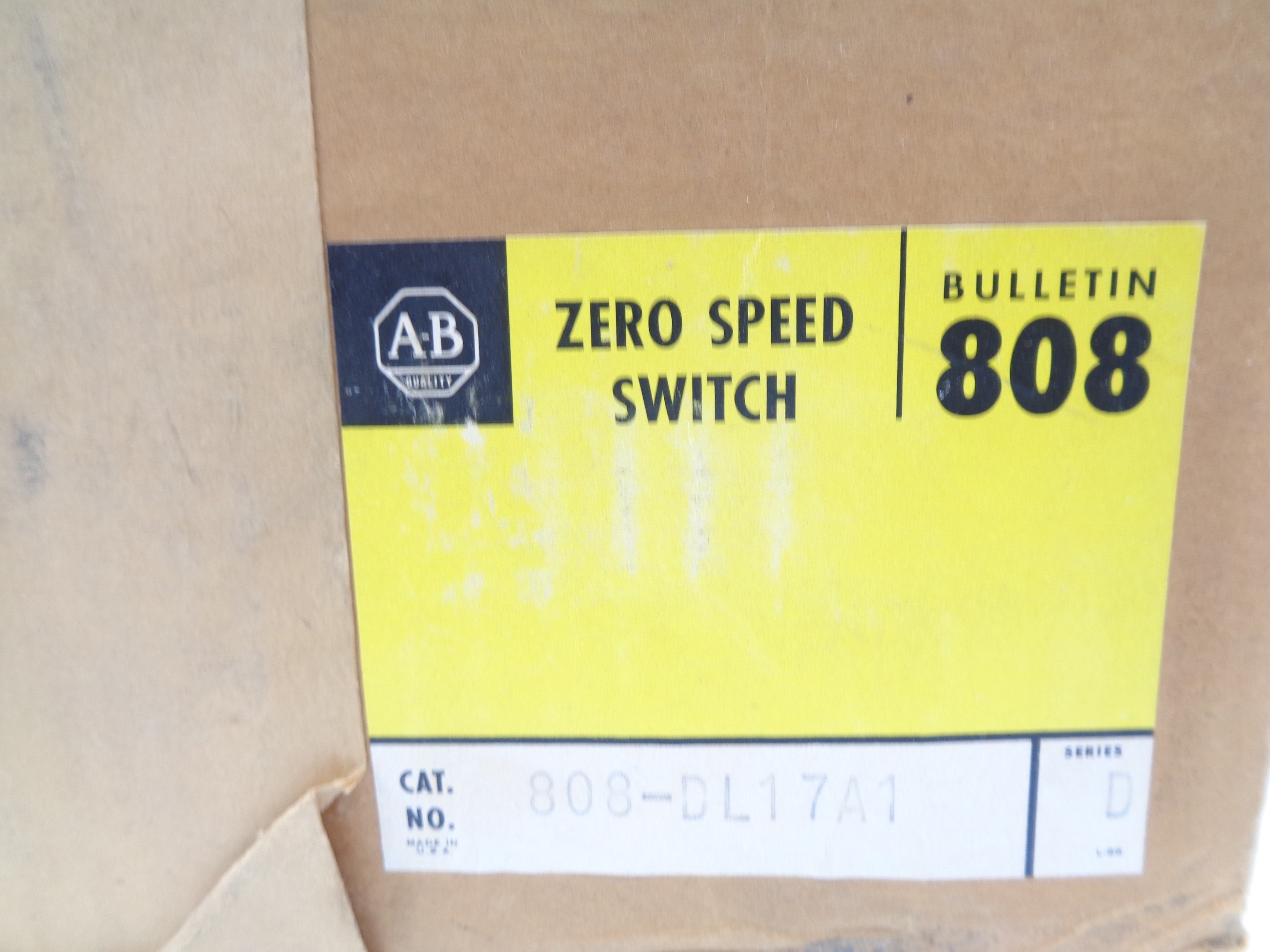 INDUSTRIAL SPARE PART 808-DL17A1 SER. D (BR/YL) NSMP