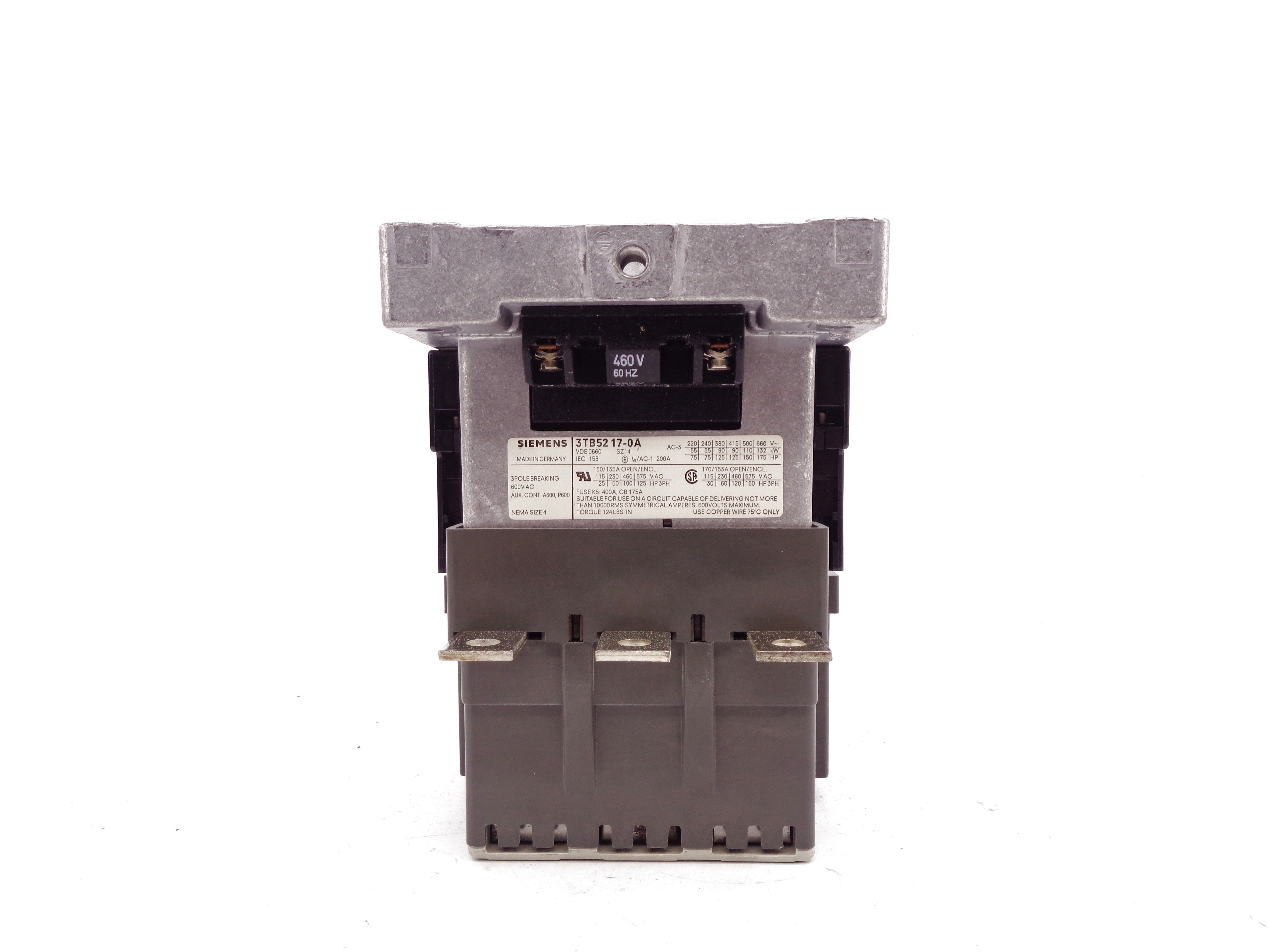SIEMENS 3TB5217-0A 460V NSNP