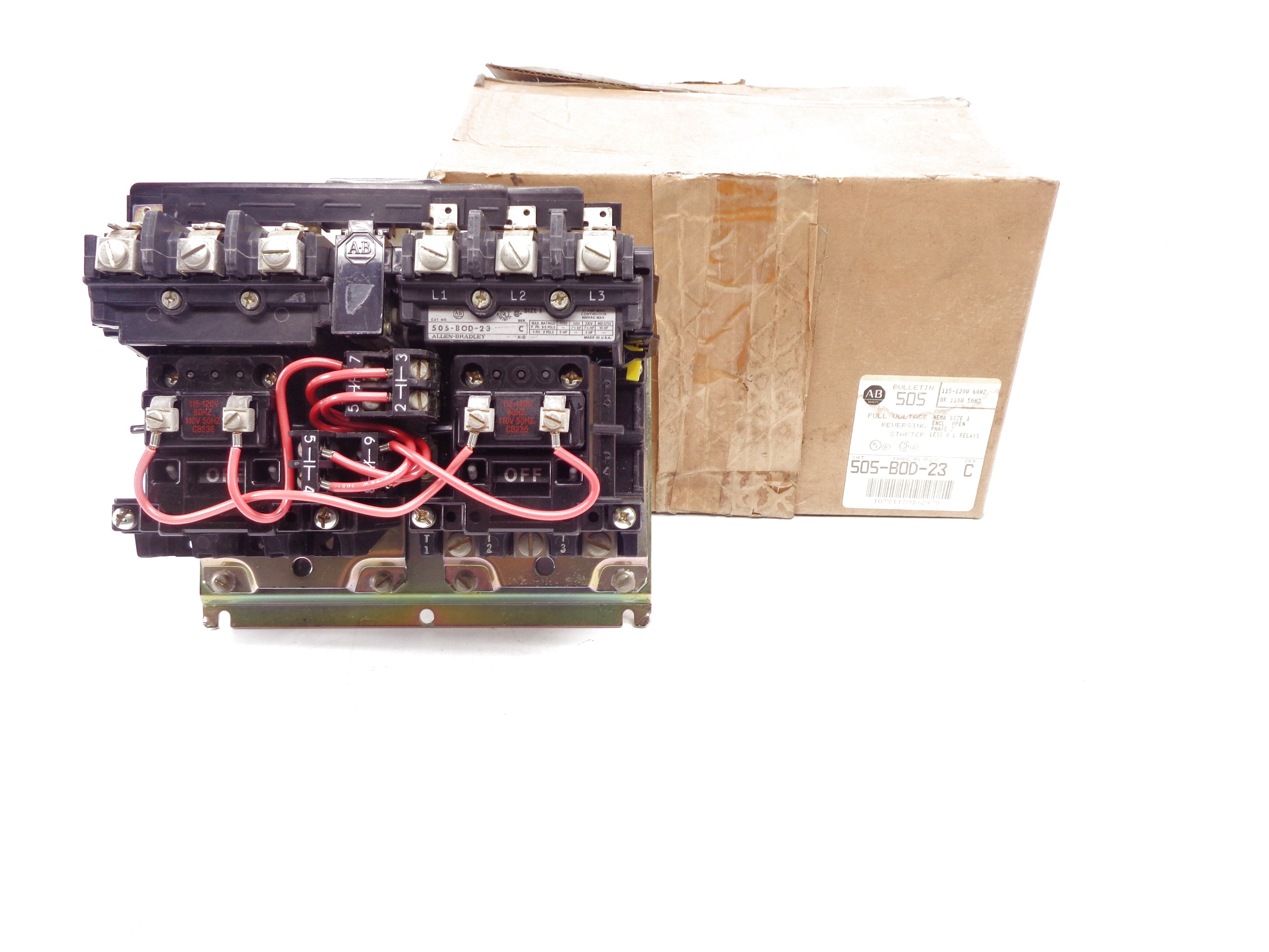 ALLEN BRADLEY 505-BOD-23 SER. C (BR/YL) NSMP