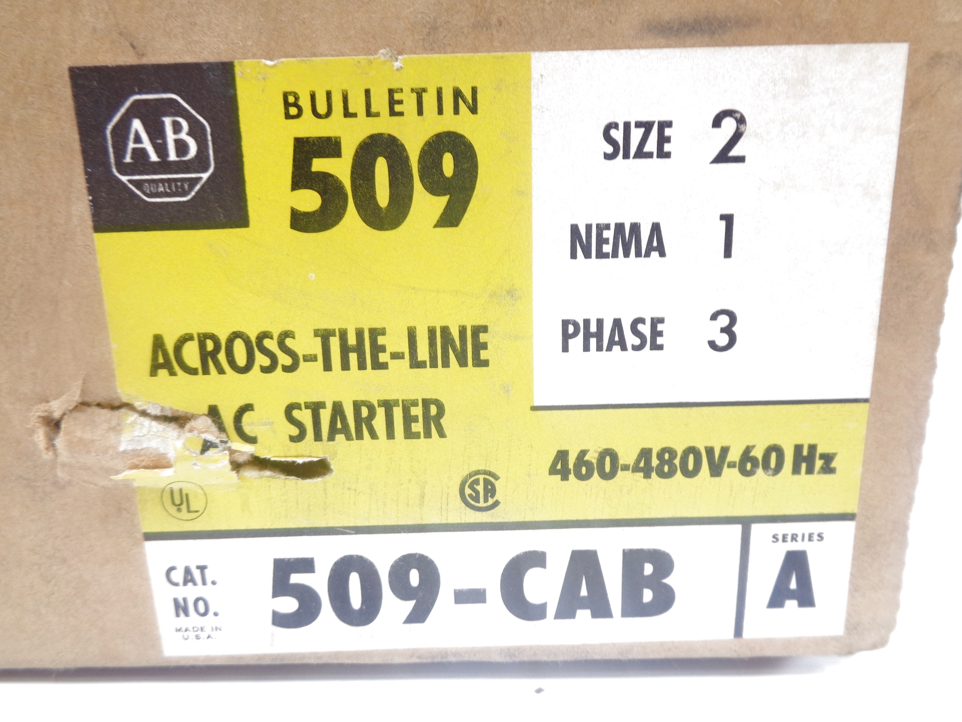 INDUSTRIAL SPARE PART 509-CAB SER. A (BR/YL) NSMP