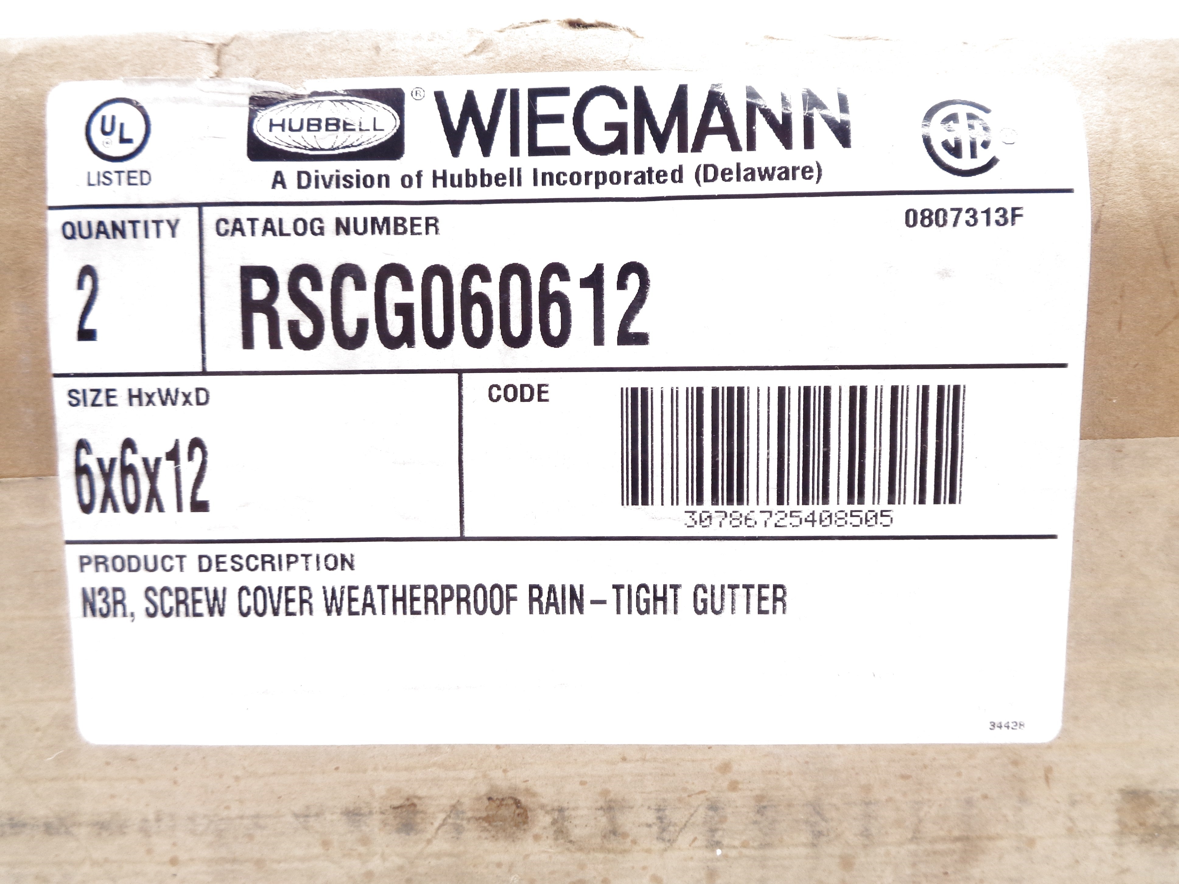 HUBBELL RSCG060612 (PKG OF 2) NSMP