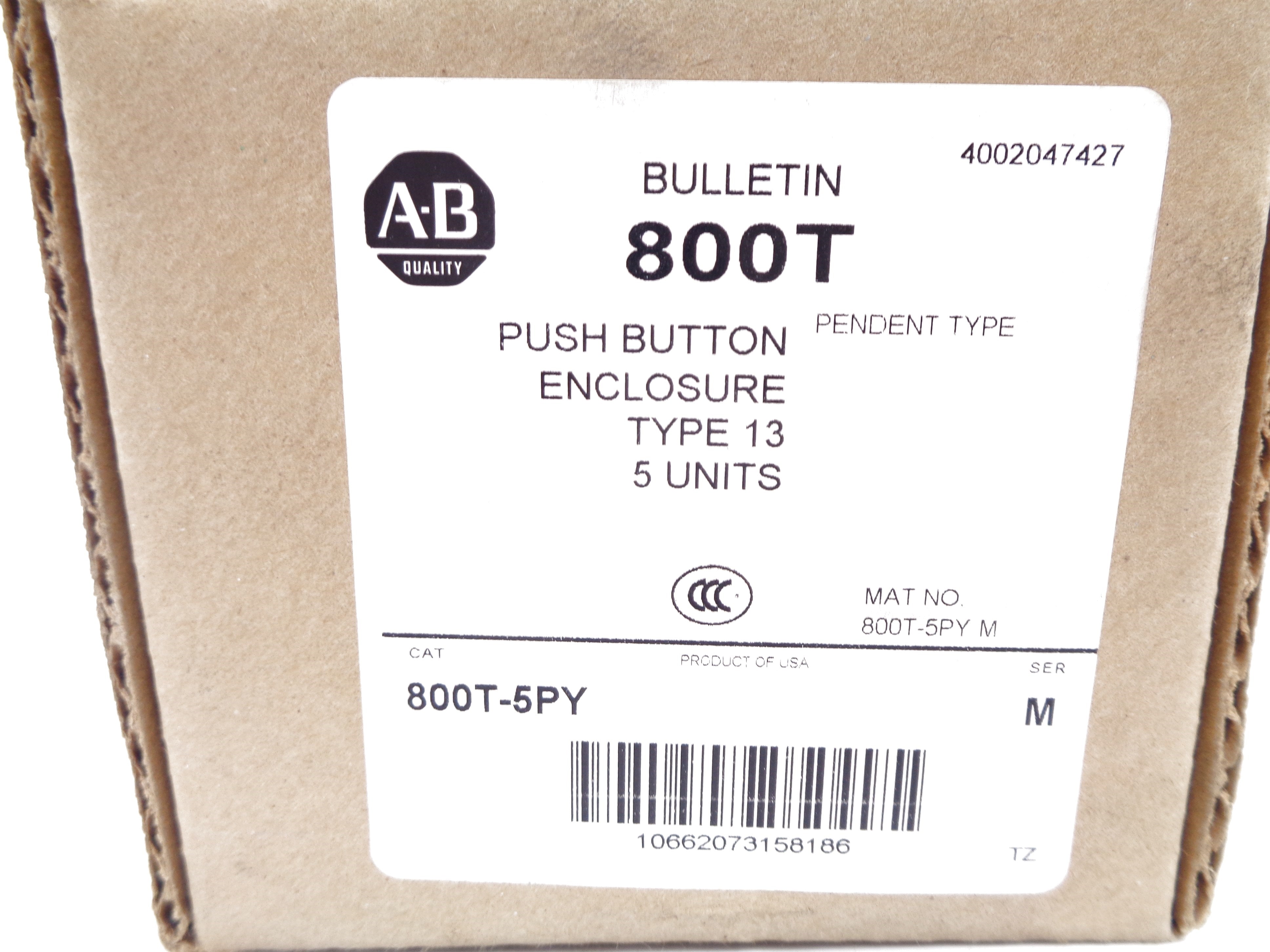 INDUSTRIAL SPARE PART 800T-5PY SER.M (BR/WH) NSMP