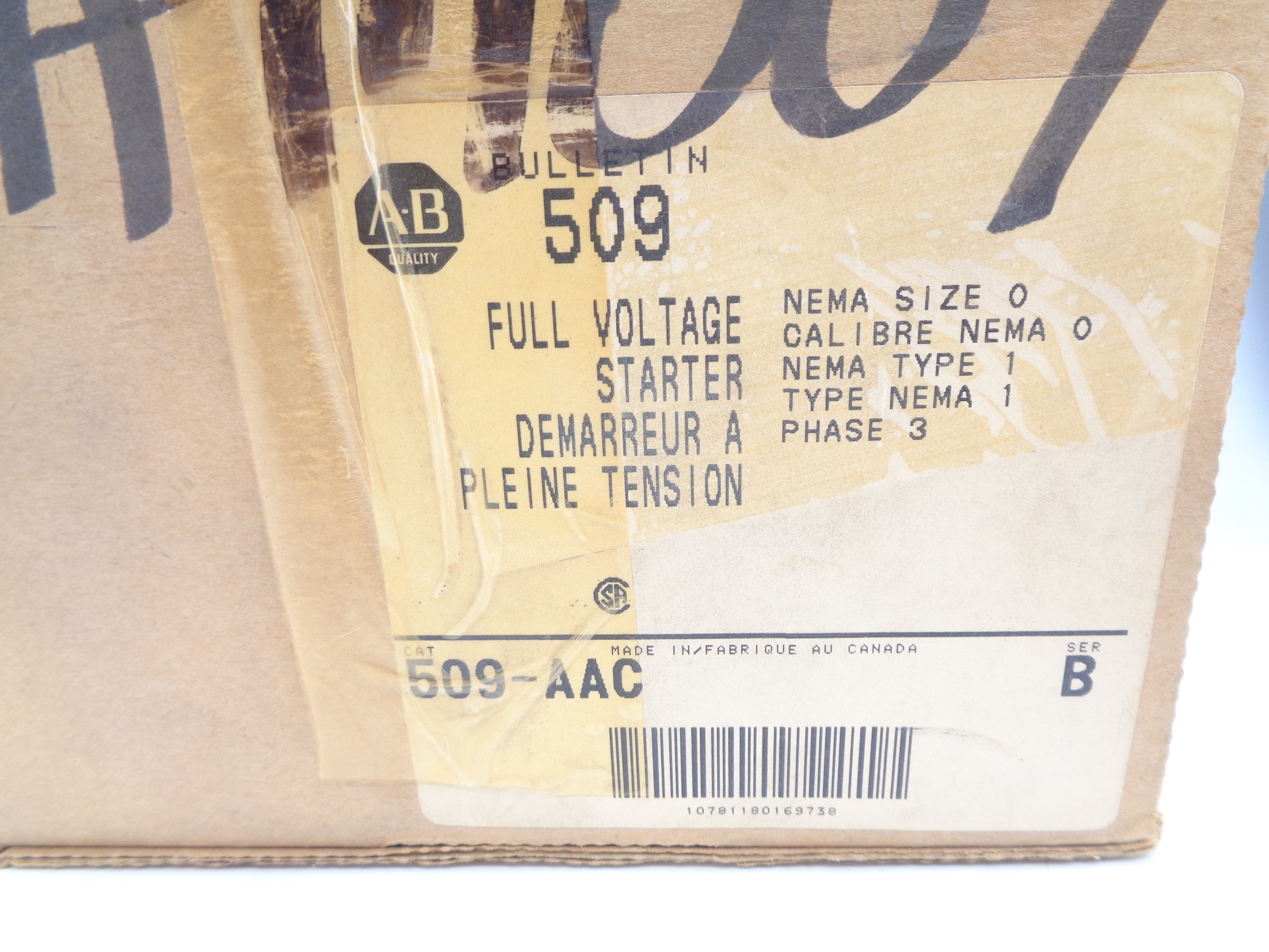 INDUSTRIAL SPARE PART 509-AAC SER. B (BR/WH) NSMP