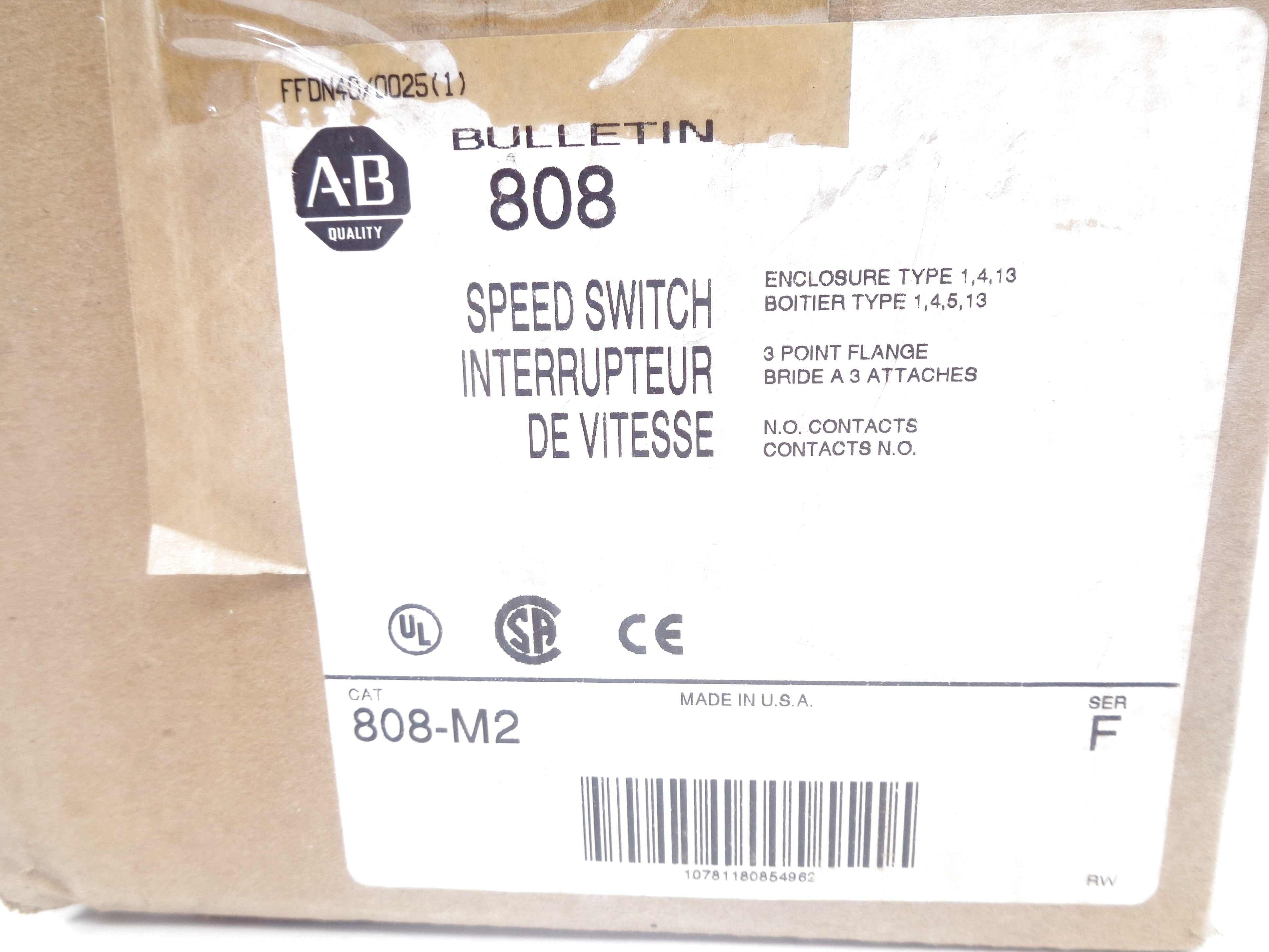 INDUSTRIAL SPARE PART 808-M2 SER. F (BR/WH) NSMP