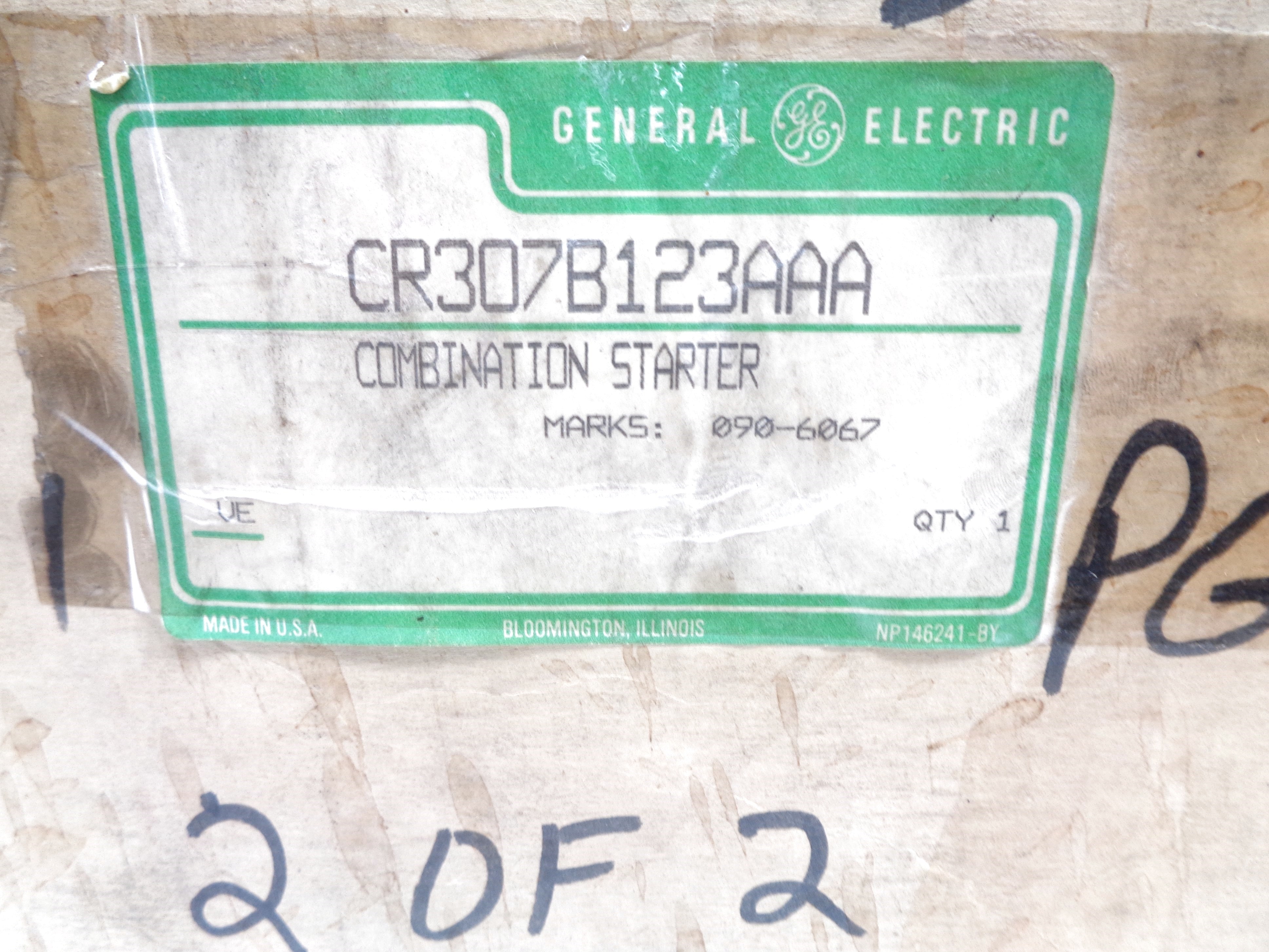 GENERAL ELECTRIC CR307B123AAA NSMP
