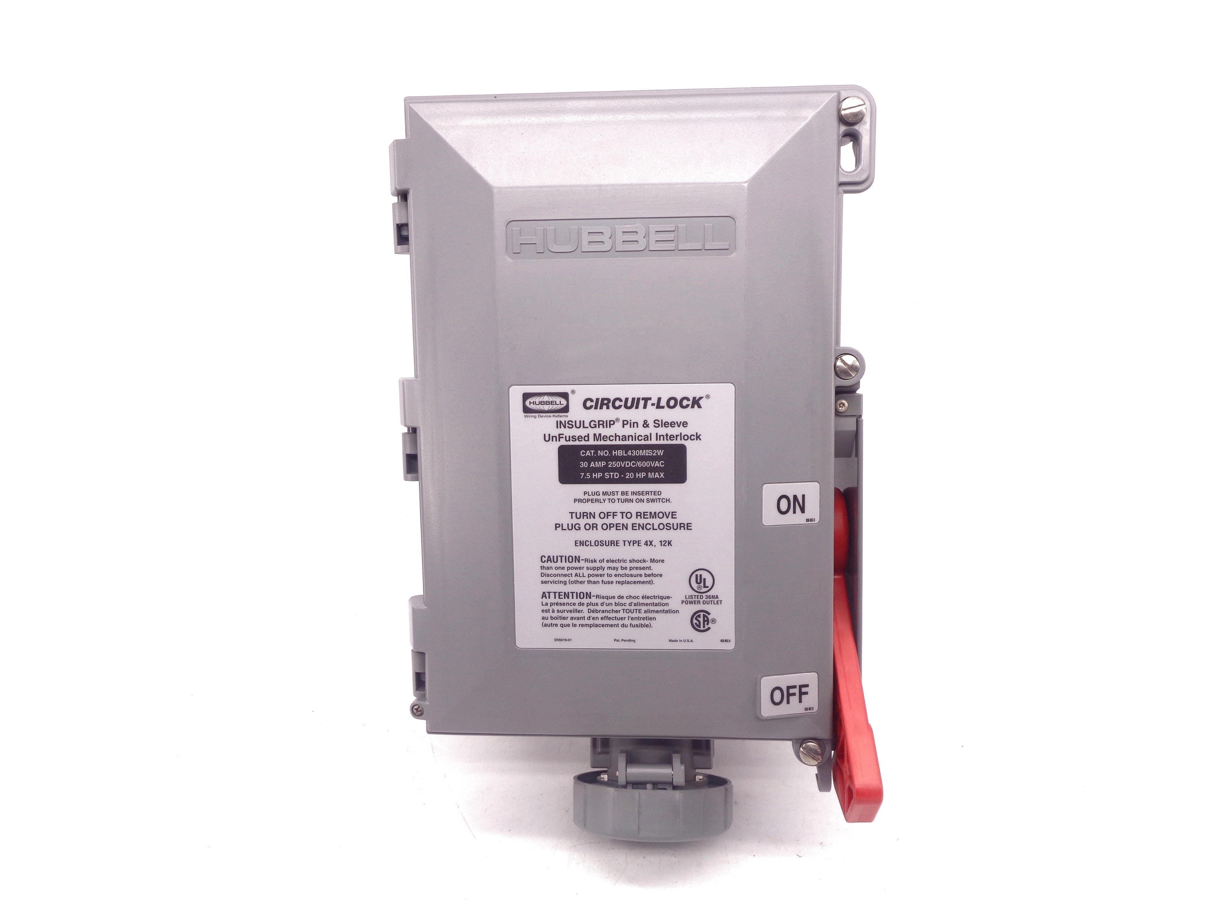 HUBBELL HBL430MIS2W NSNP
