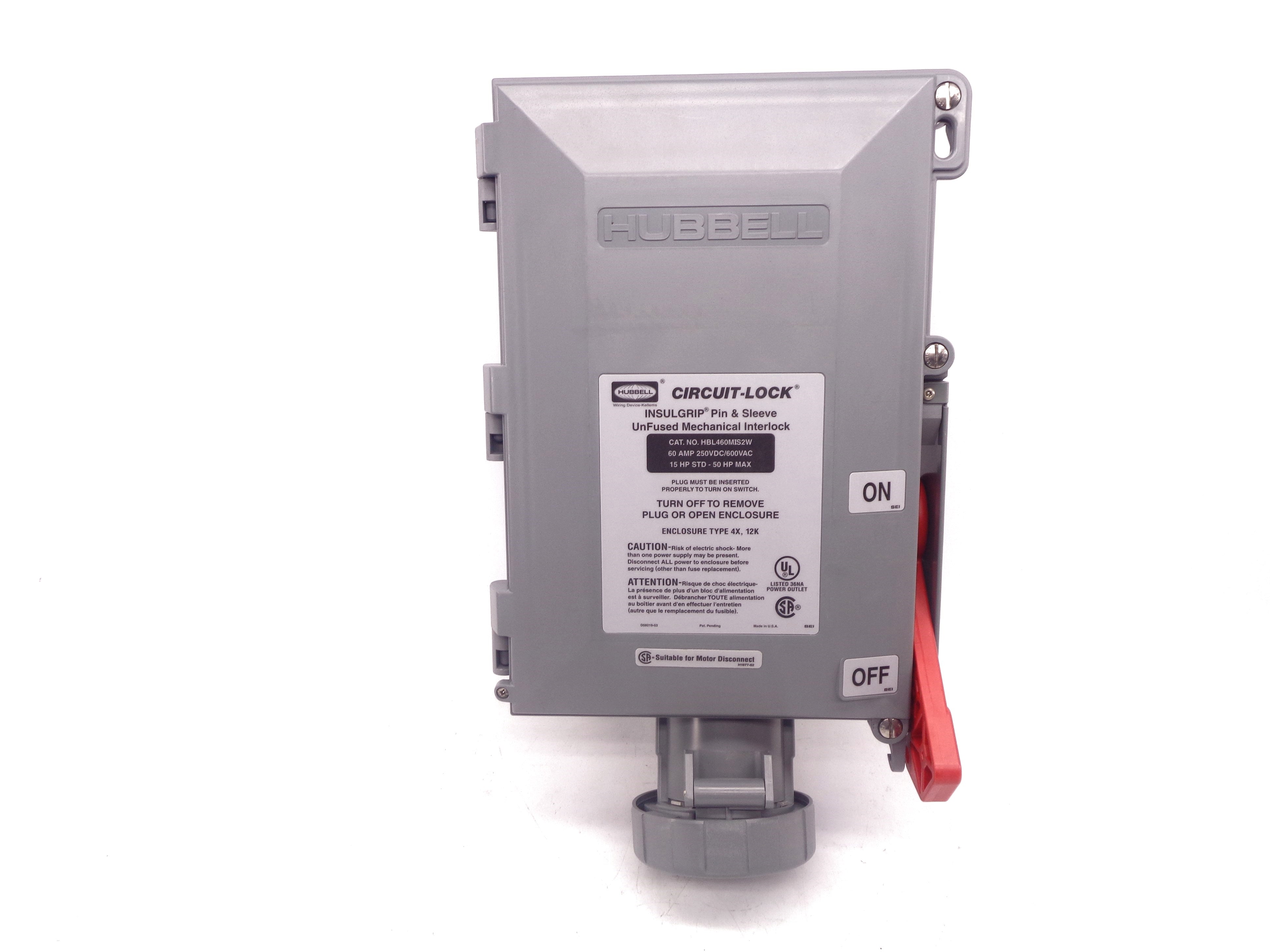 HUBBELL HBL460MIS2W NSNP