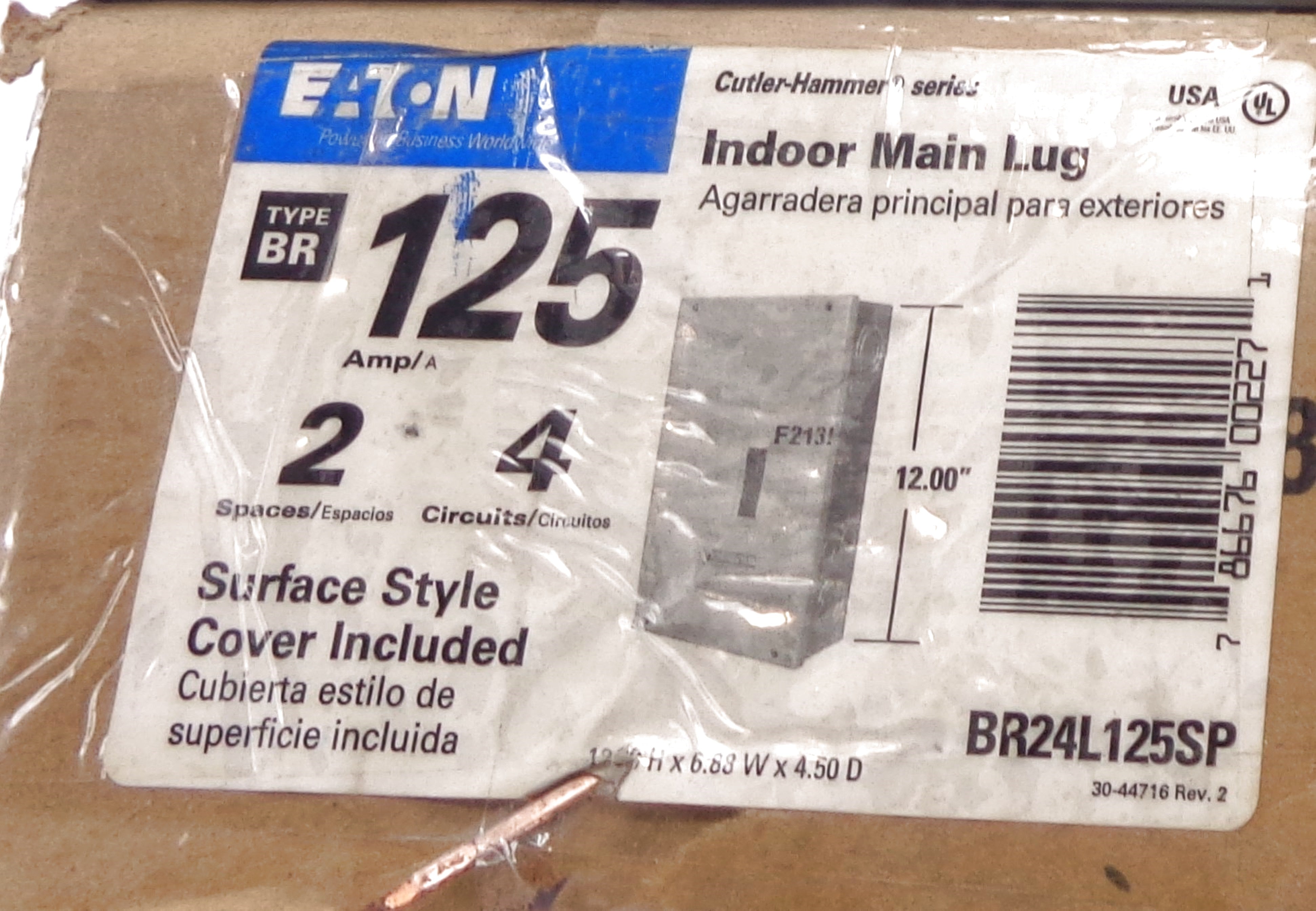 CUTLER HAMMER BR24L125SP NSMP