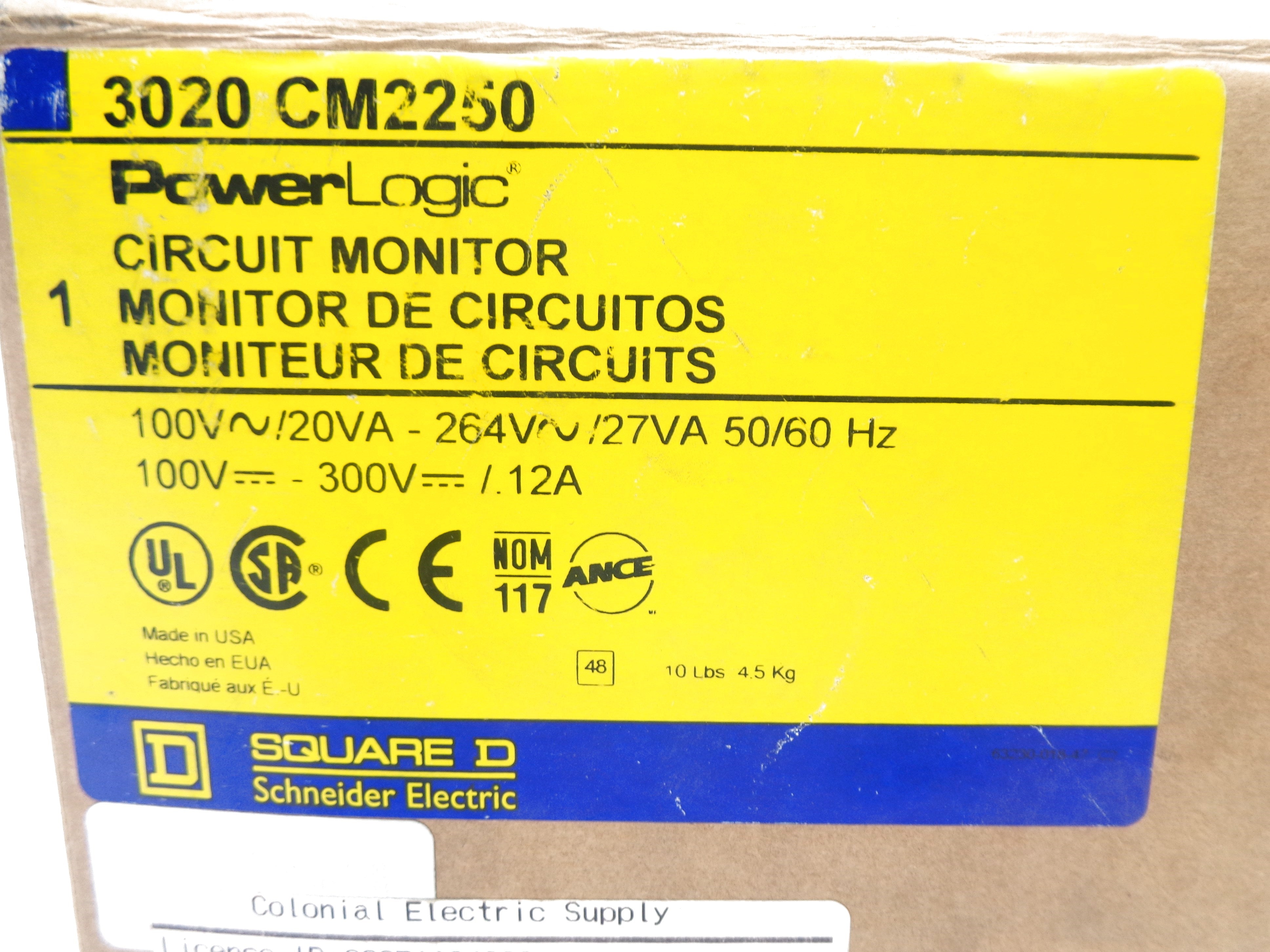 SQUARE D 3020CM2250 NSMP