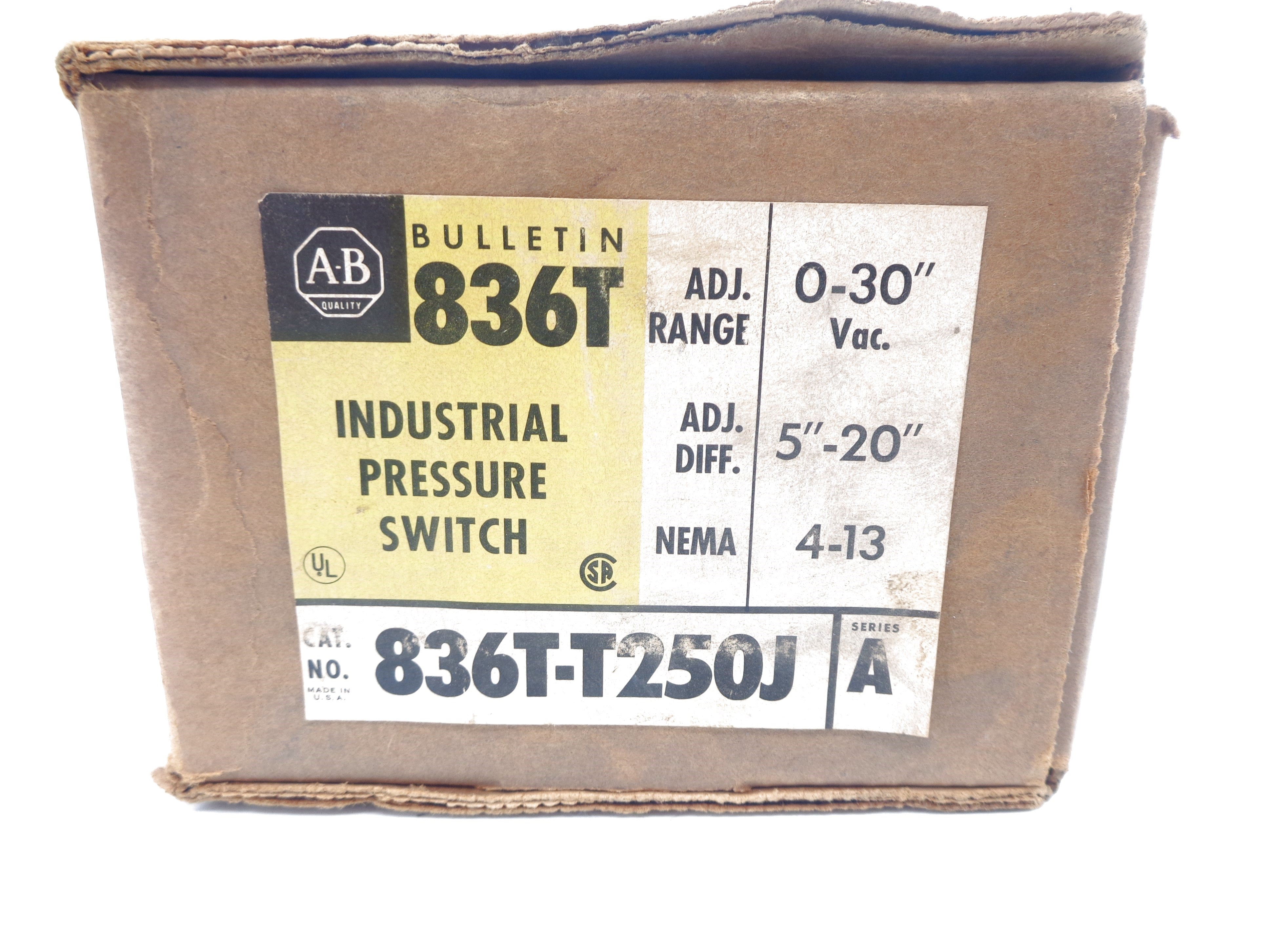 INDUSTRIAL SPARE PART 836T-T250J SER. A (BR/YL) NSMP