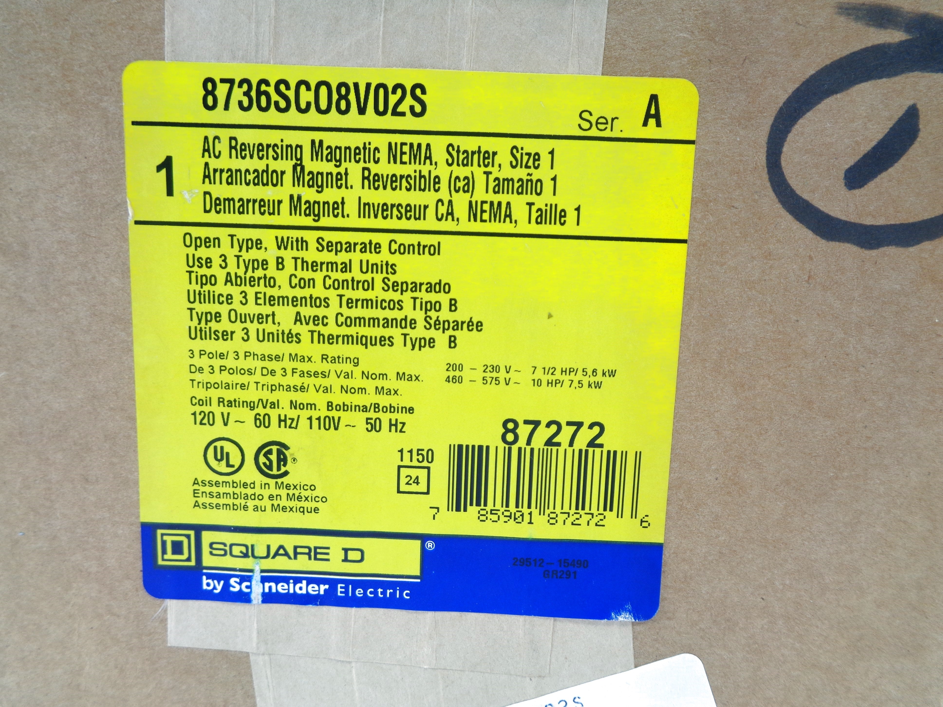 SQUARE D 8736SC08V02S SER. A NSMP
