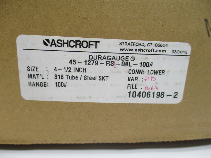ASHCROFT 45-1279-RS-04L-100# NSMP
