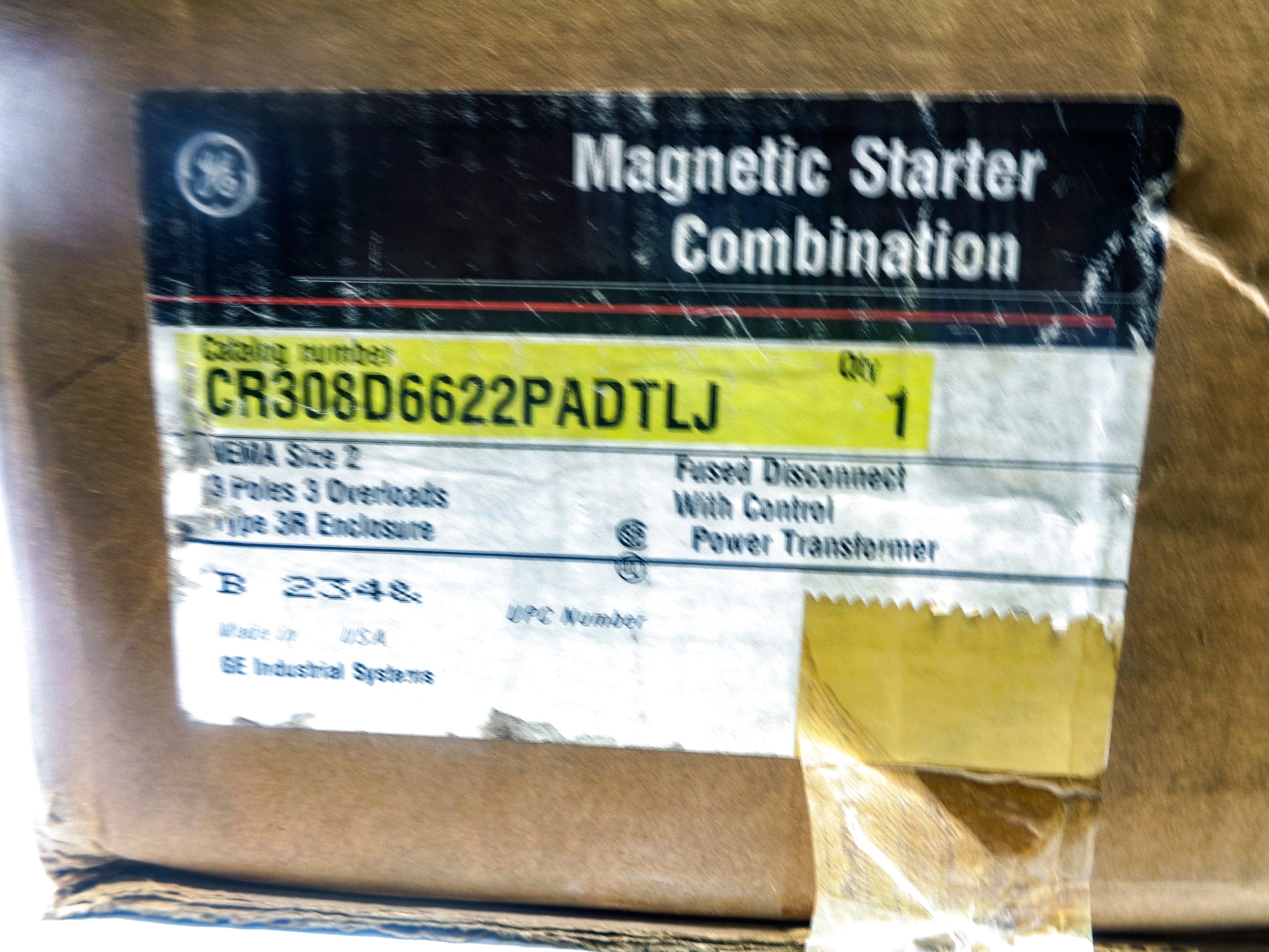 GENERAL ELECTRIC CR308D6622PADTLJ NSMP