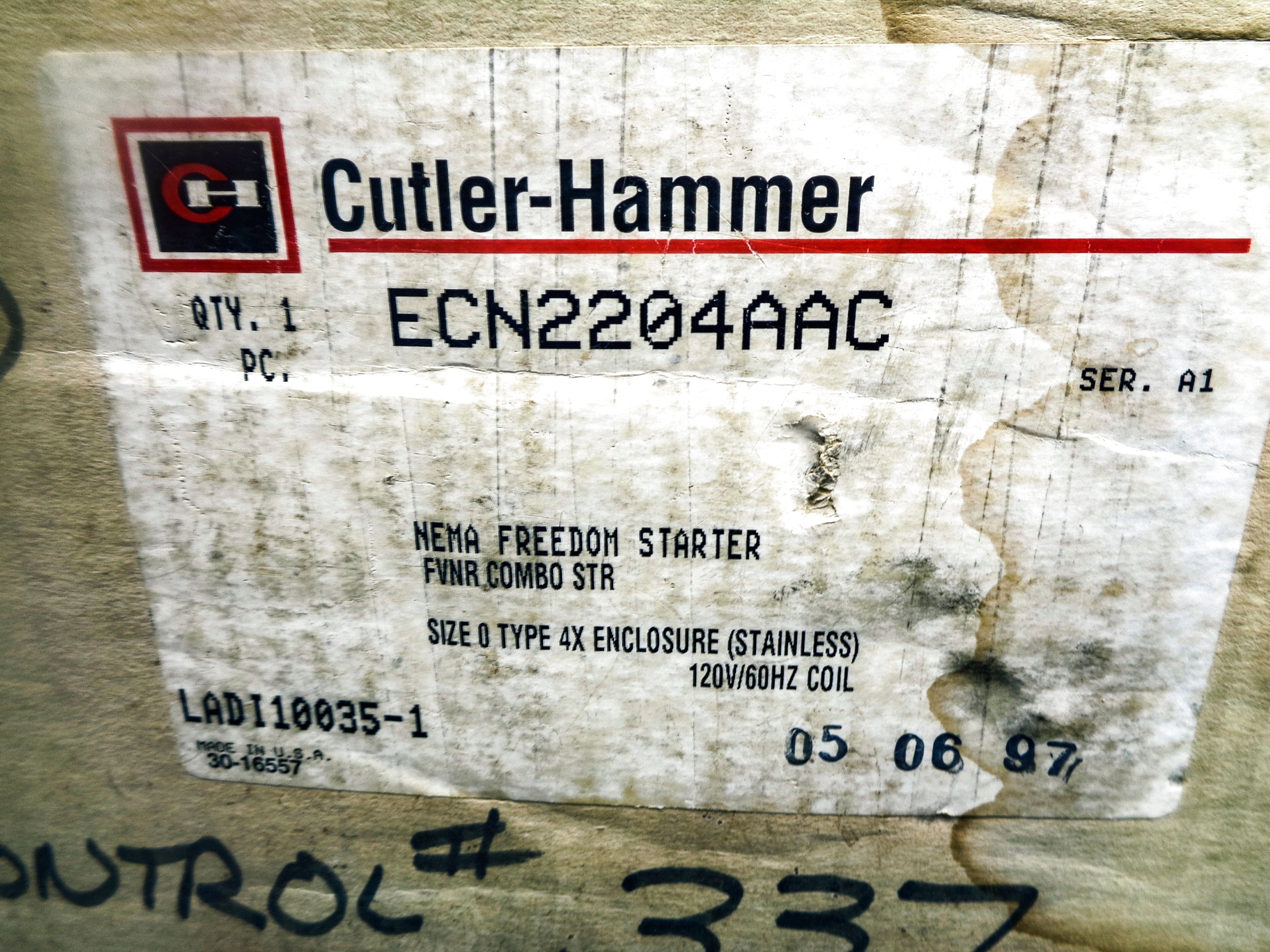 CUTLER HAMMER ECN2204AAC SER. A1 NSMP