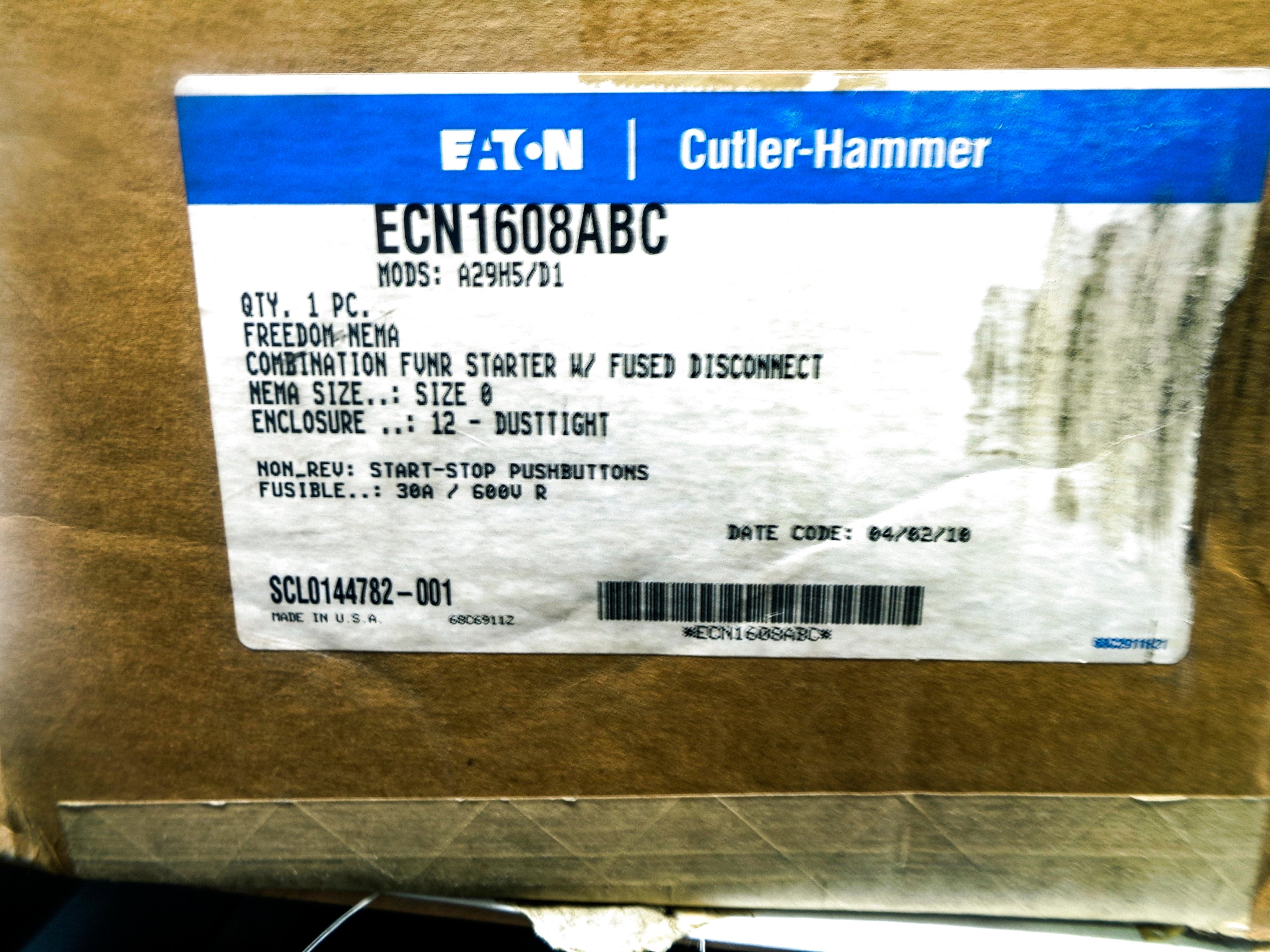 CUTLER HAMMER ECN1608ABC NSMP