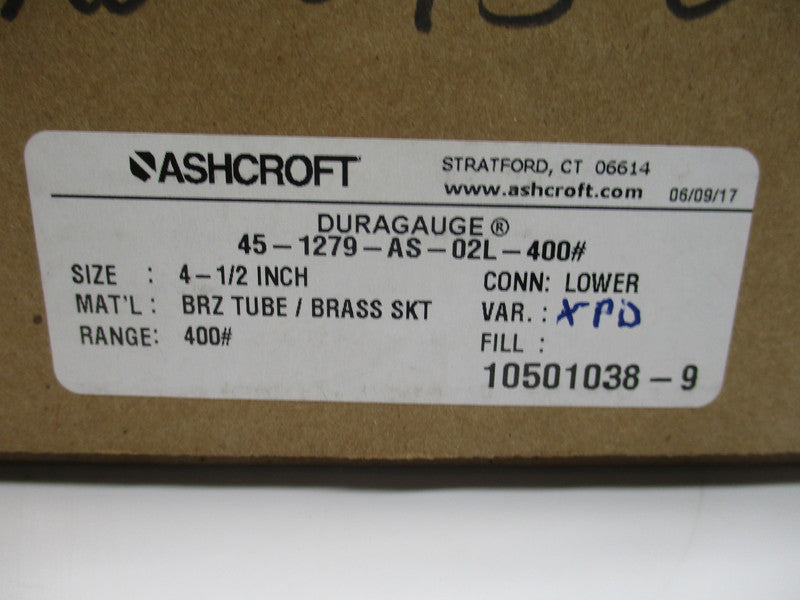 ASHCROFT 45-1279-AS-04L-400# NSMP
