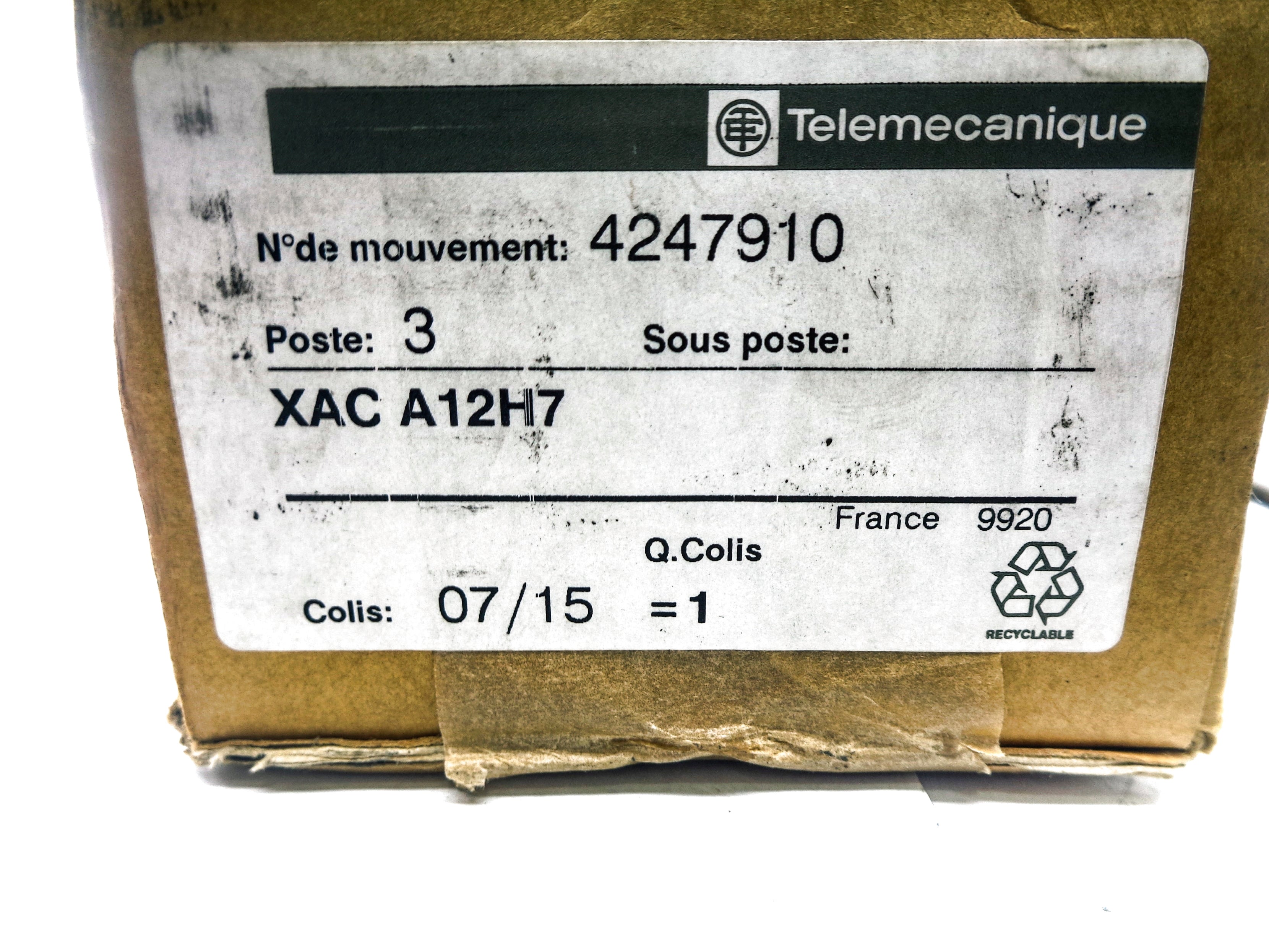 TELEMECANIQUE XACA12H7 NSMP