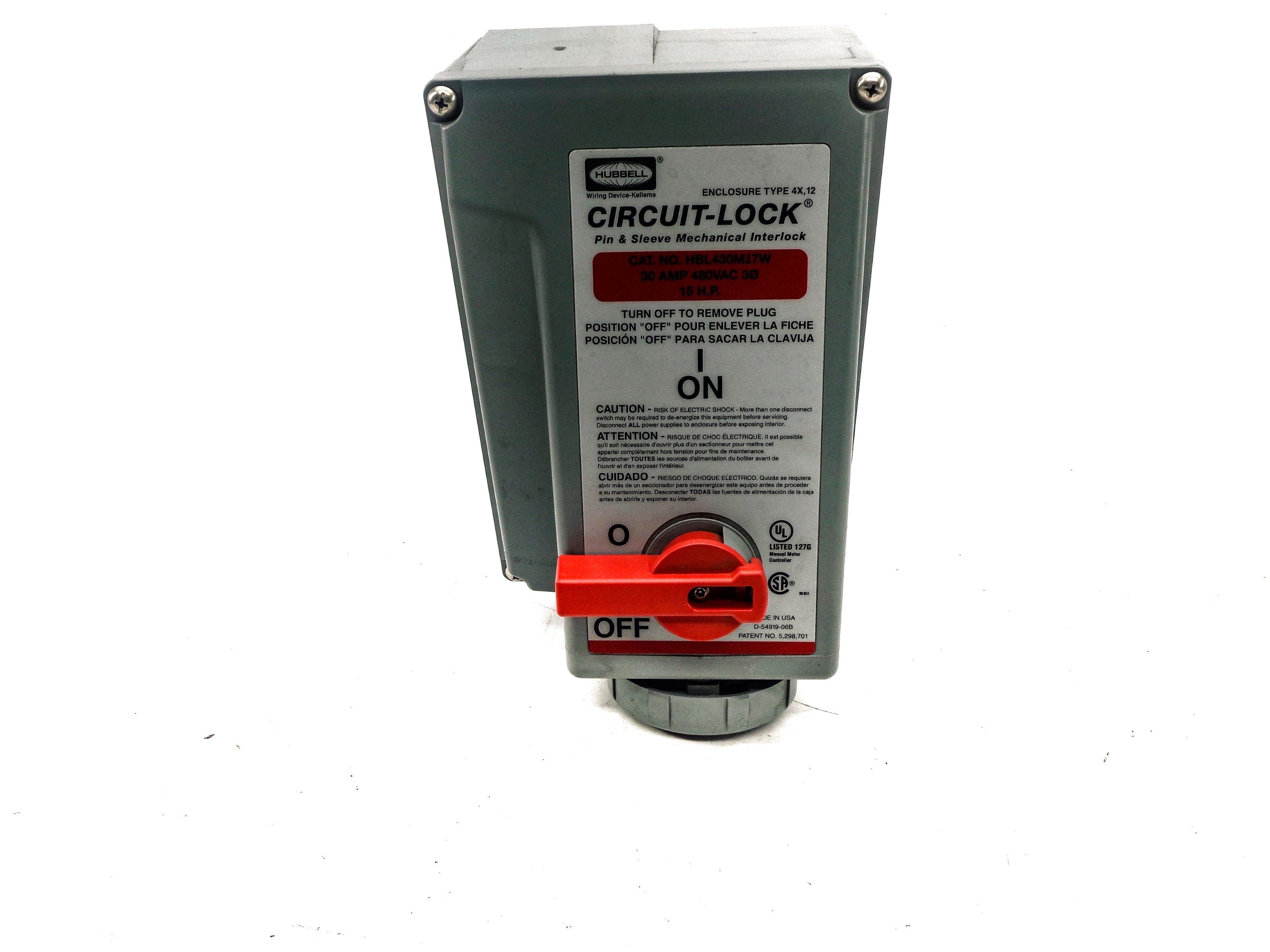 HUBBELL HBL430M17W NSNP