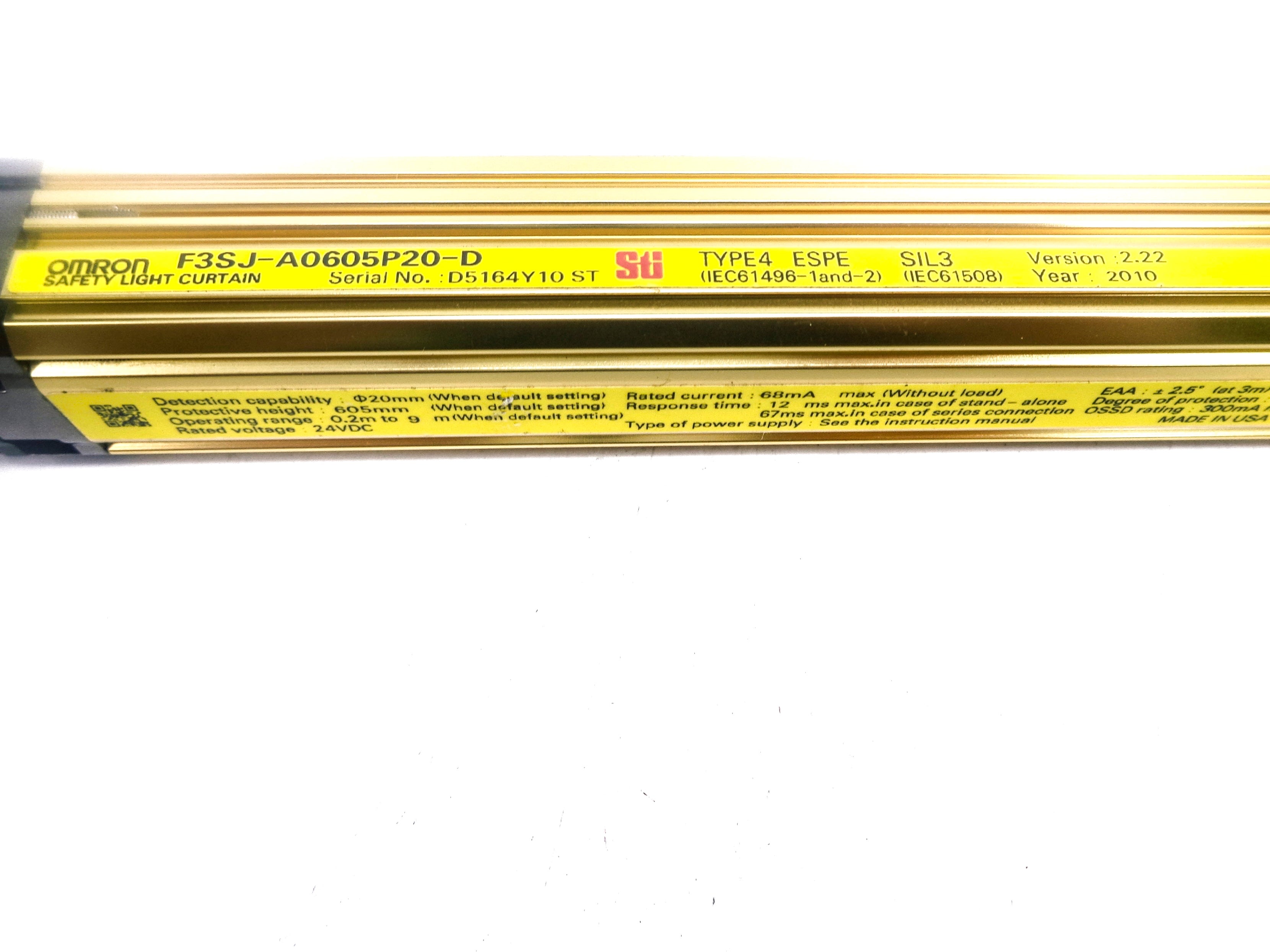 OMRON F3SJ-A0605P20-D NSNP