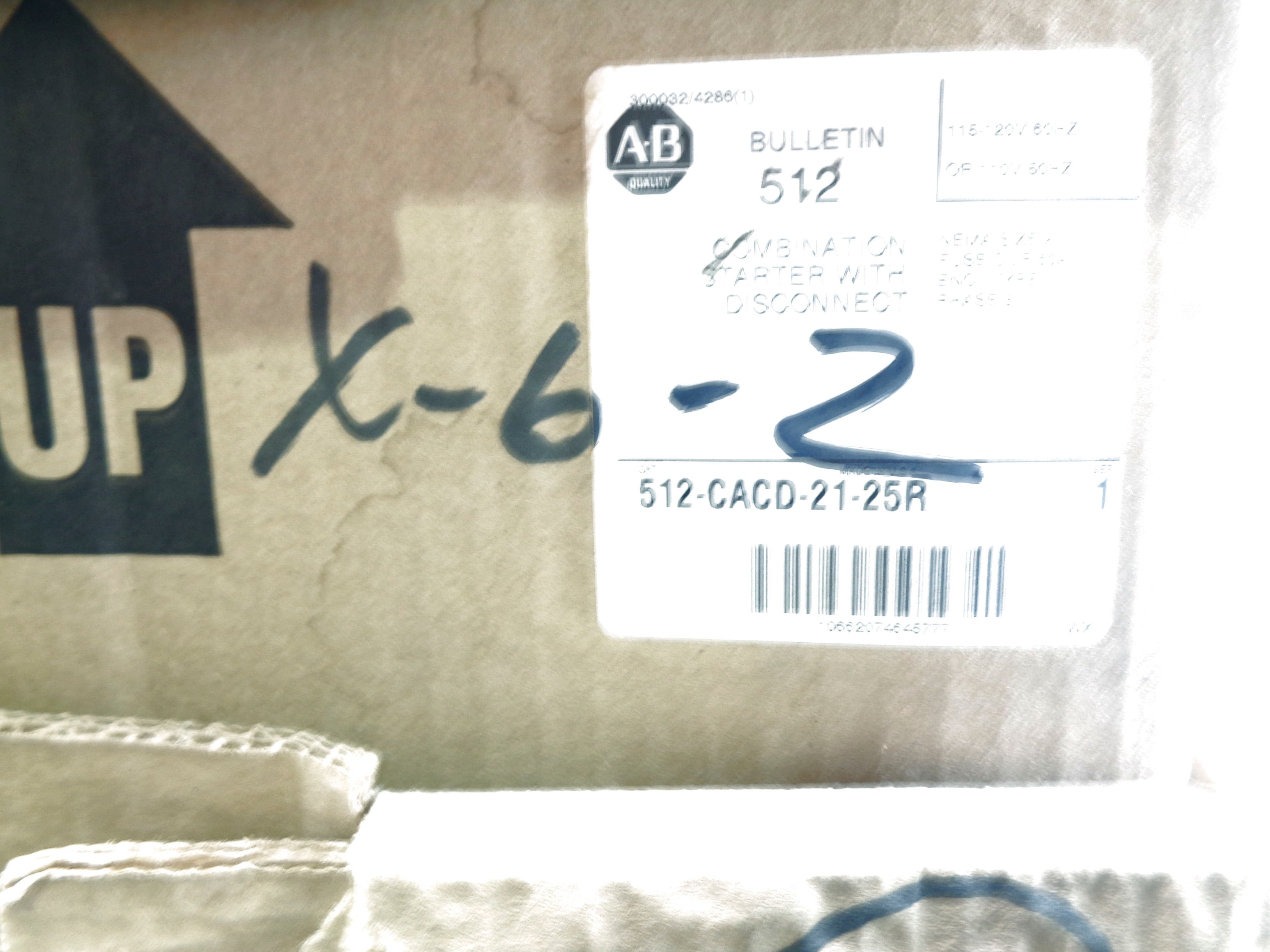 INDUSTRIAL SPARE PART 512-CACD-21-25R SER. 1 (BR/WH) NSMP