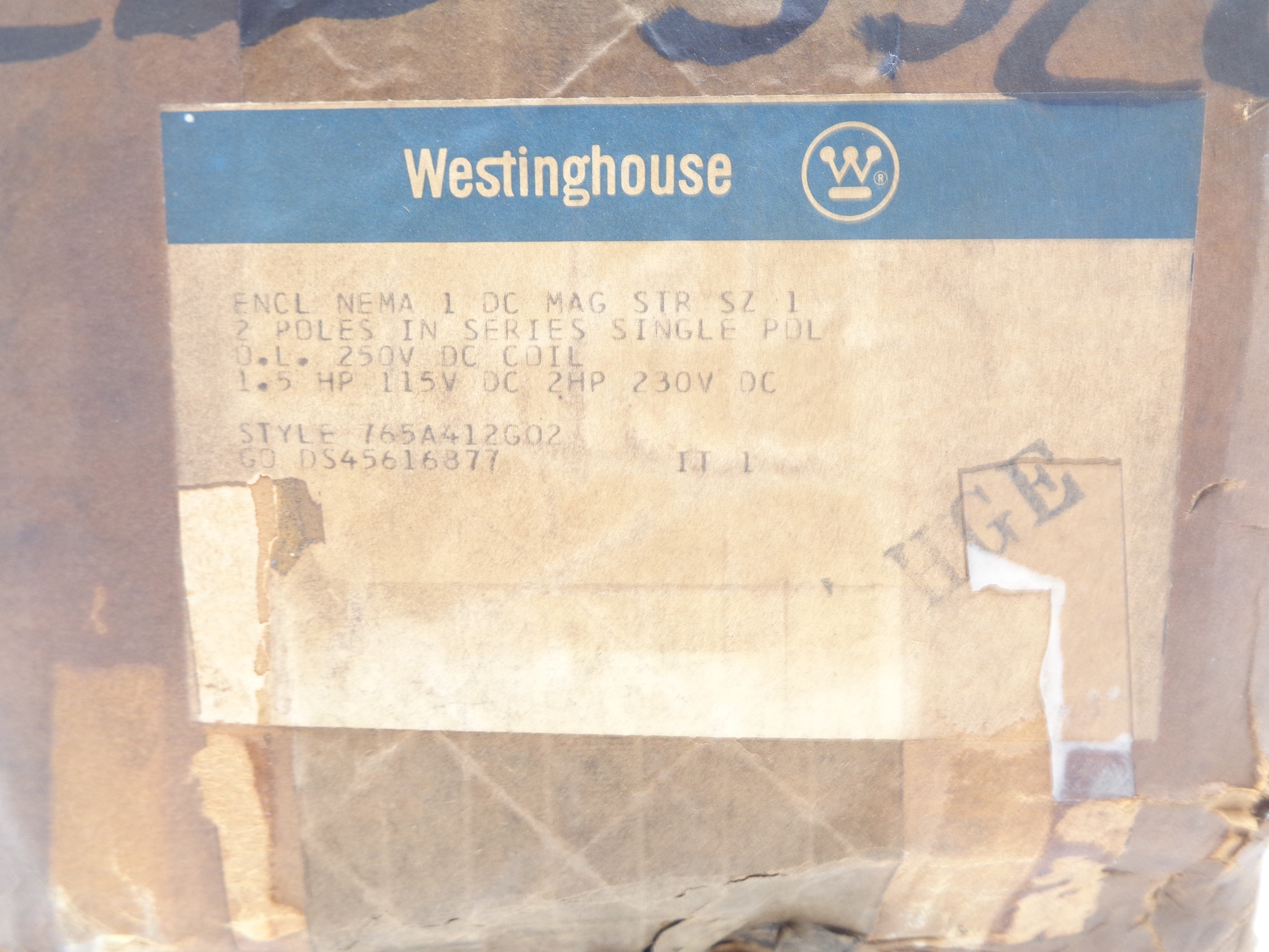 WESTINGHOUSE 765A412G02 230VDC NSMP
