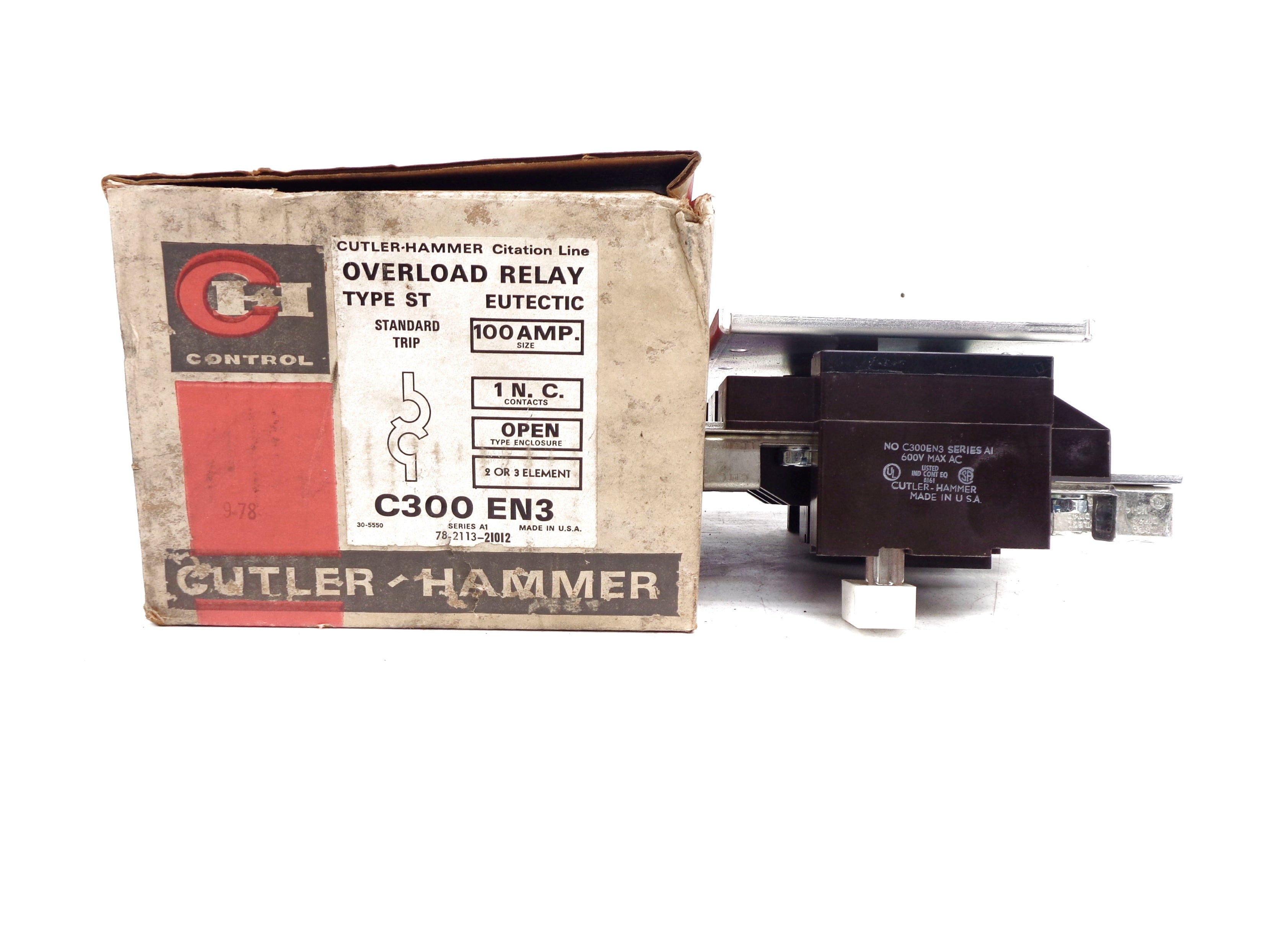 CUTLER HAMMER C300EN3 SER. A1 100A NSMP