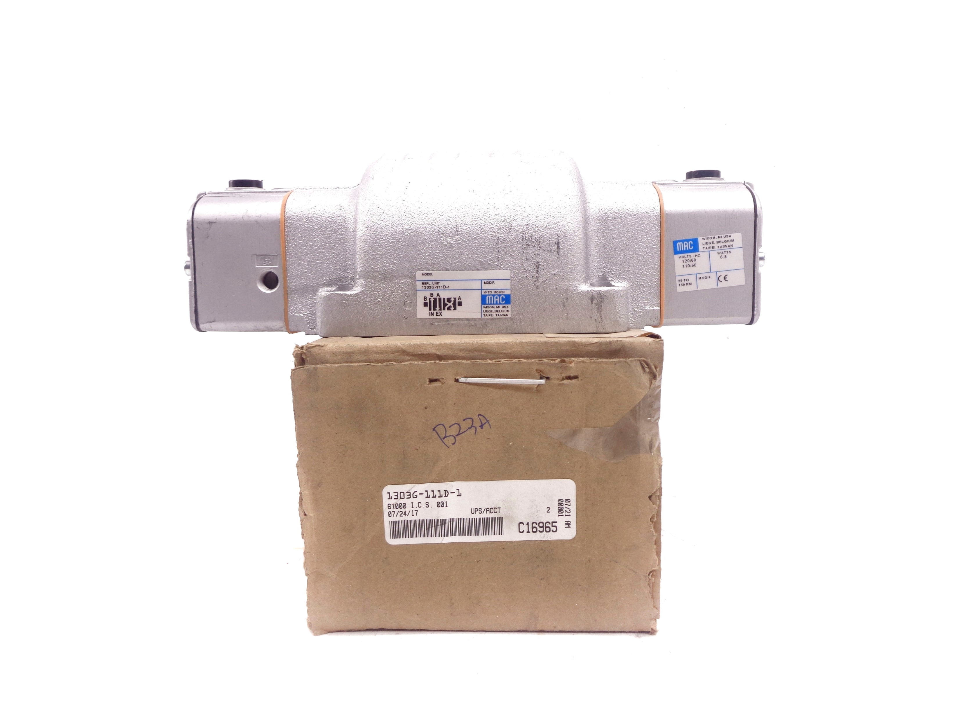 MAC 1303G-111D-1 120/60 110/50 25-150 PSI NSMP
