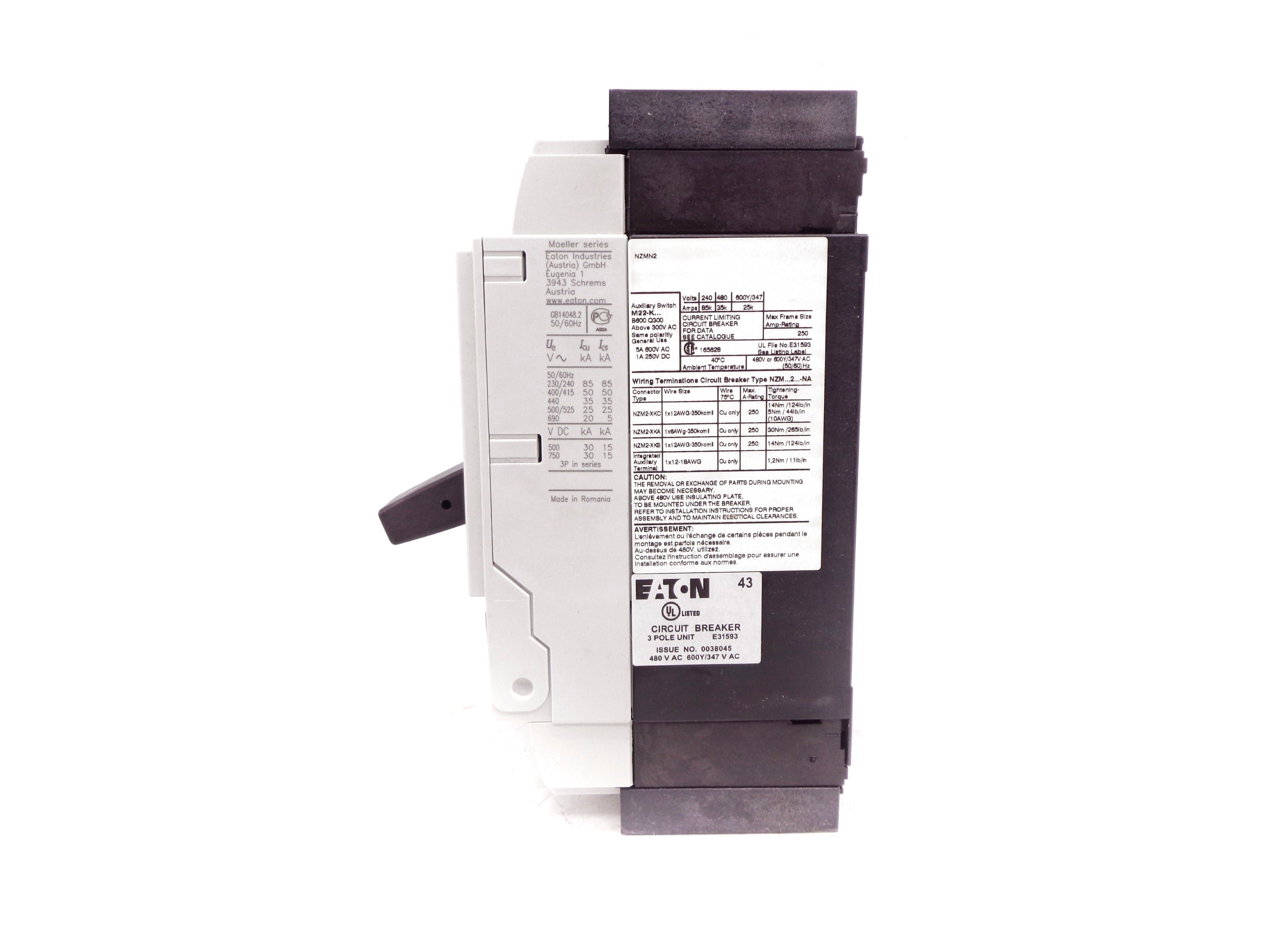 EATON NZMN2-A200-NA 200A 690V NSMP