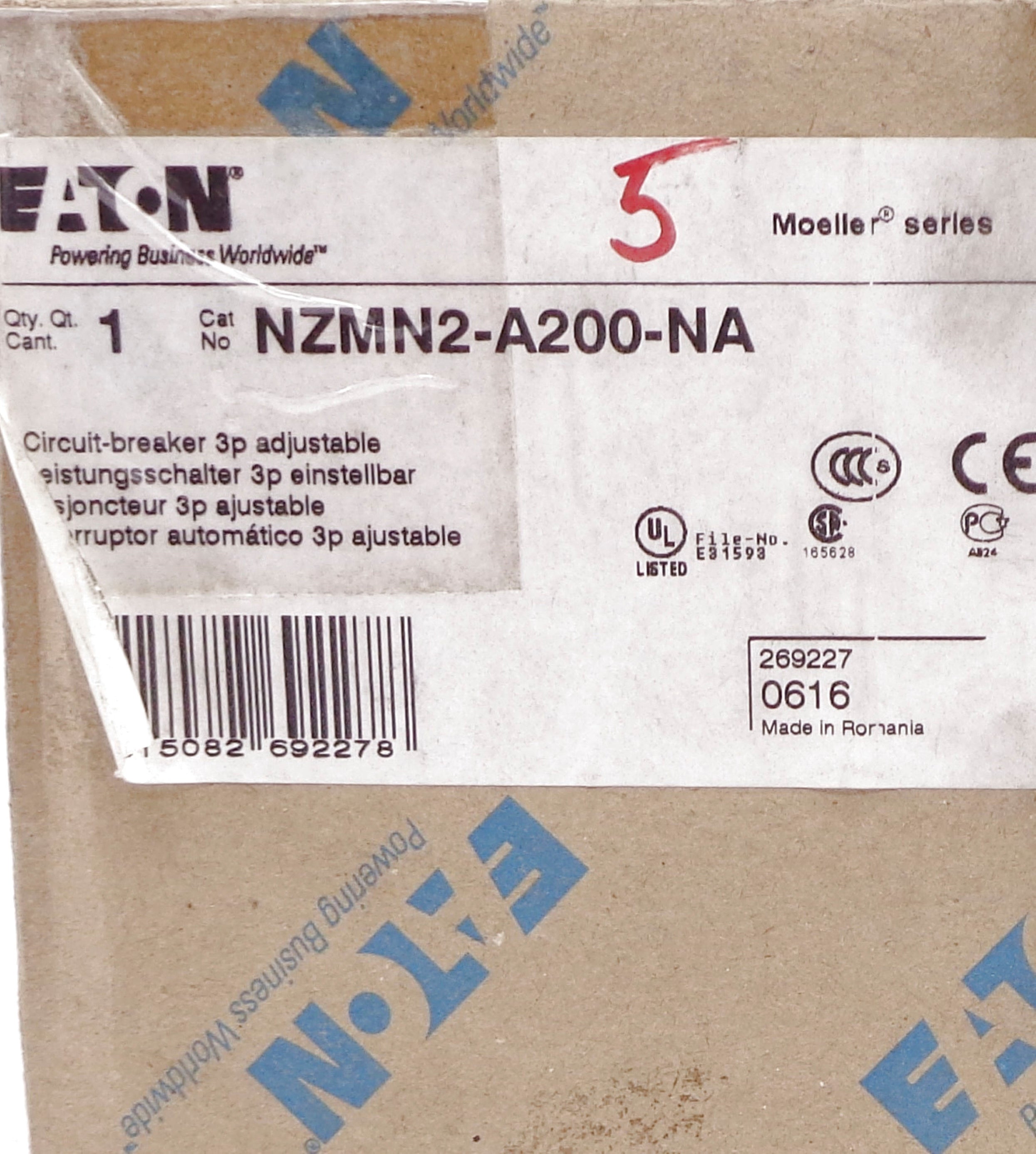 EATON NZMN2-A200-NA 200A 690V NSMP