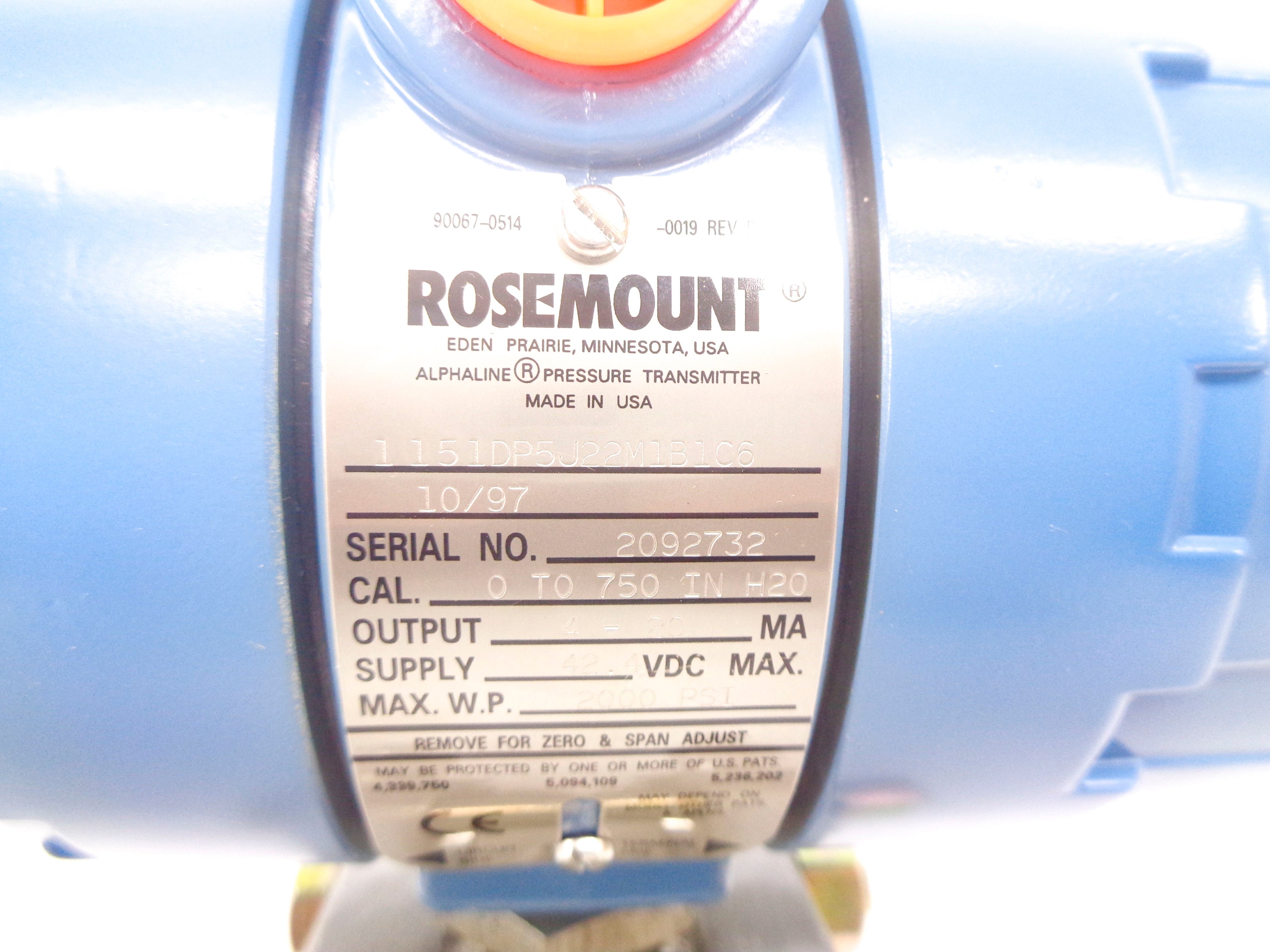 ROSEMOUNT 1151DP5J22M1B1C6 NSMP