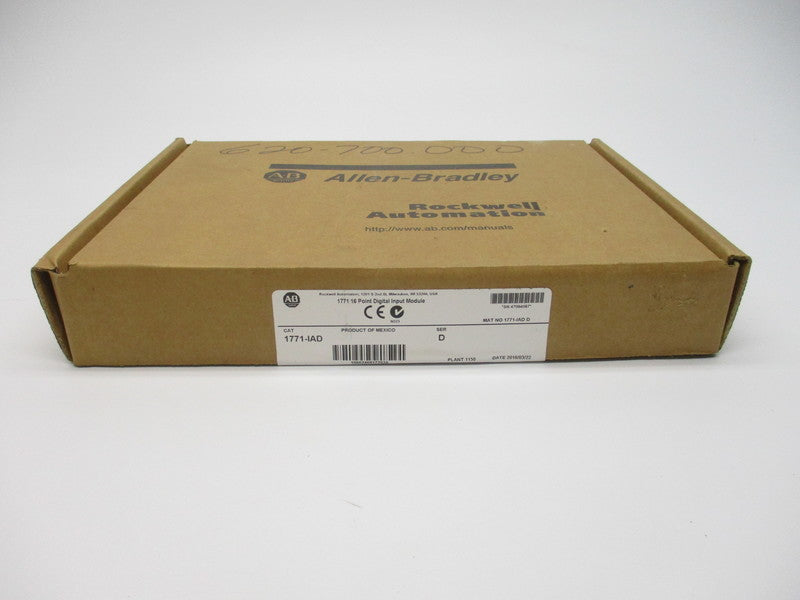 ALLEN BRADLEY 1771-IAD SER. D DATE: 2016 NSFS