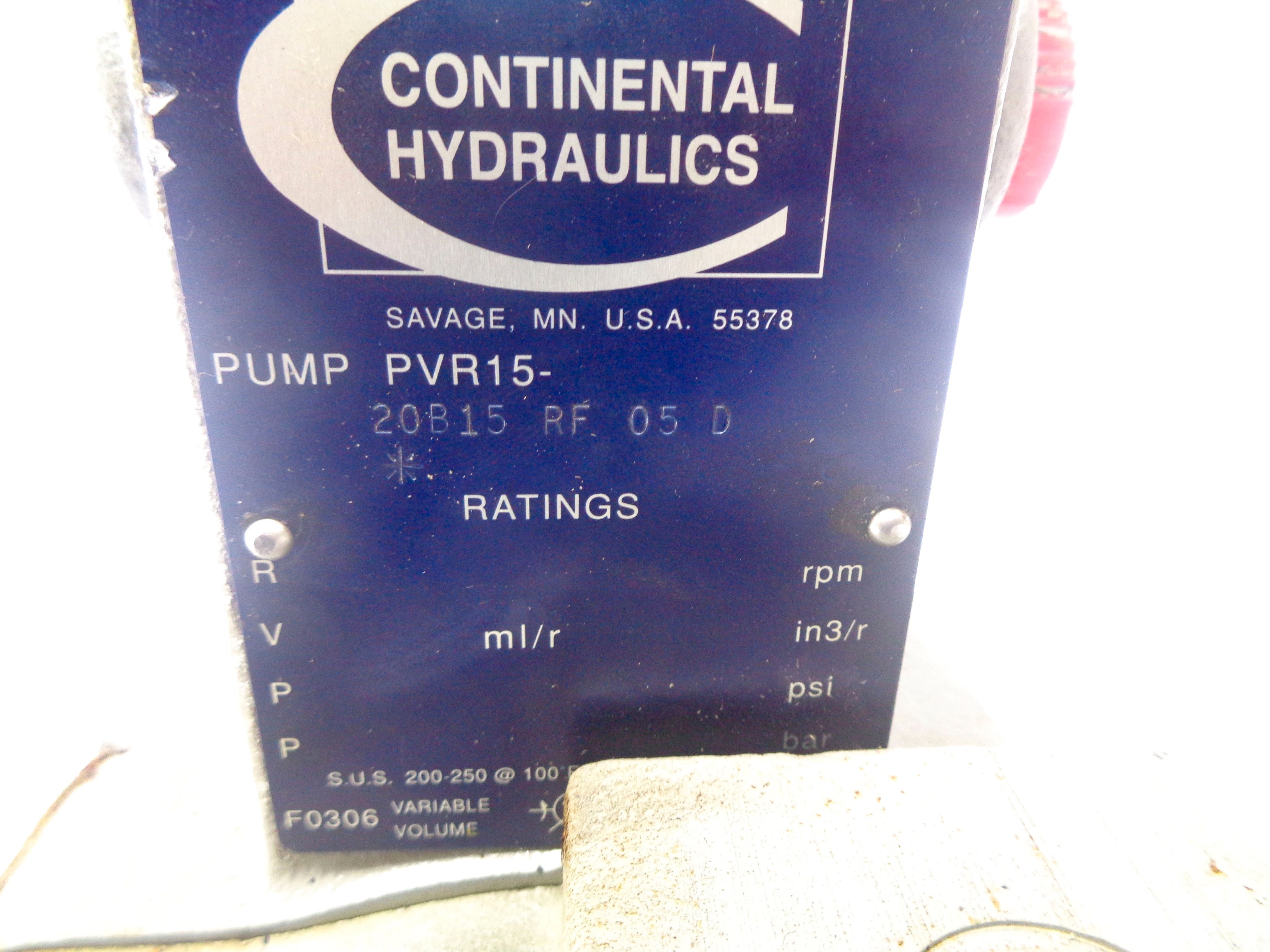 CONTINENTAL HYDRAULICS PVR15-20B15RF05D NSNP