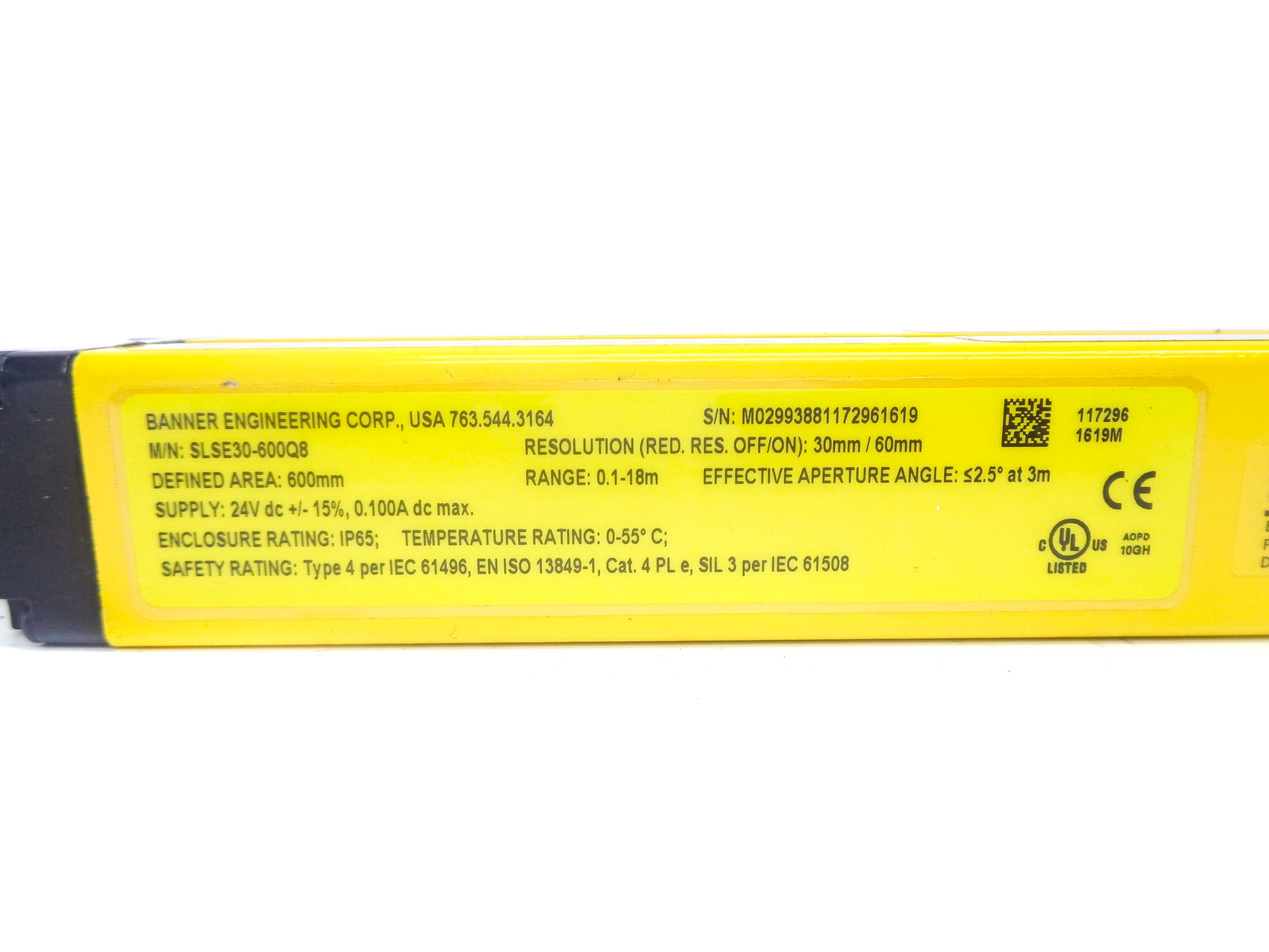 BANNER ENGINEERING SLSE30-600Q8 72370 NSNP